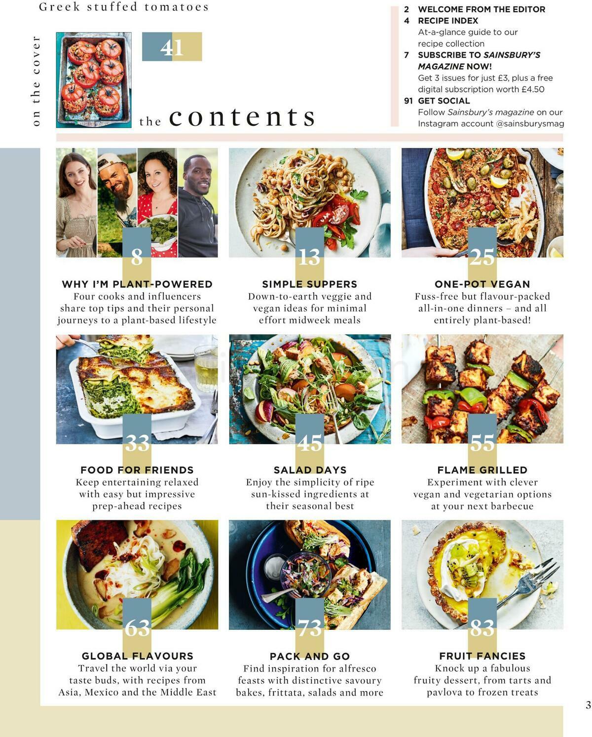 Sainsbury's Magazine The Modern Vegetarian Offers from 1 May