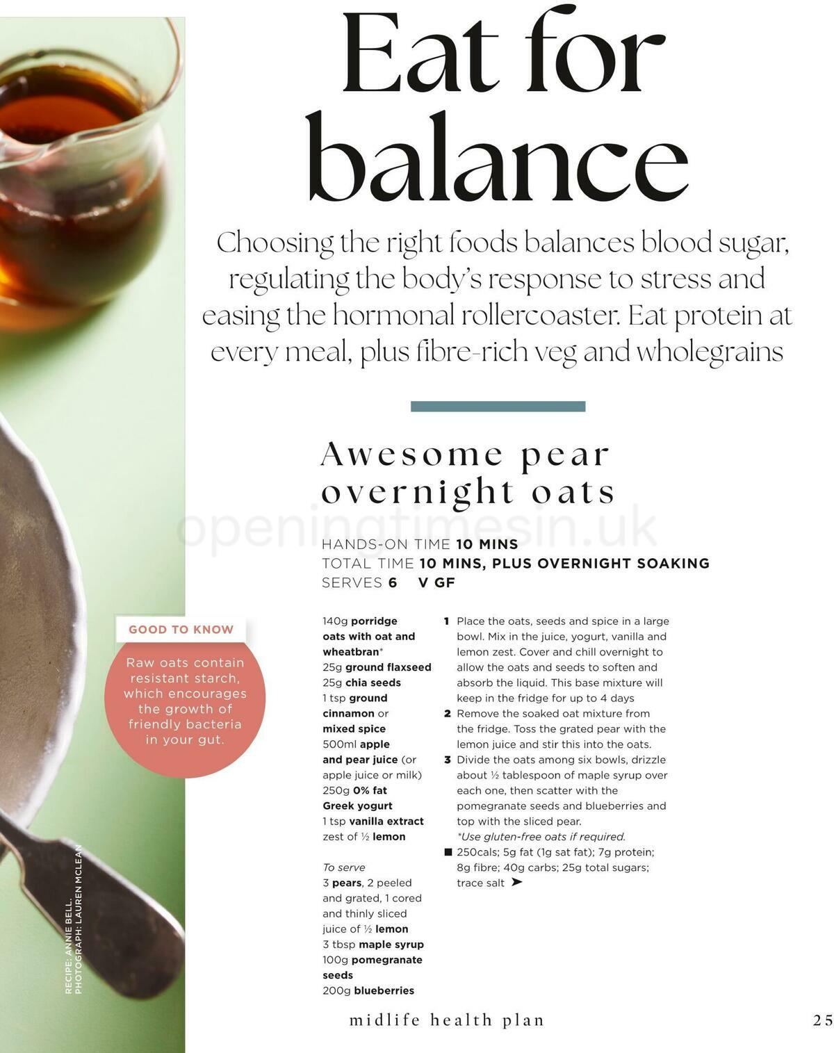 Sainsbury's Magazine – 28 Day Midlife Health Plan Offers from 20 May