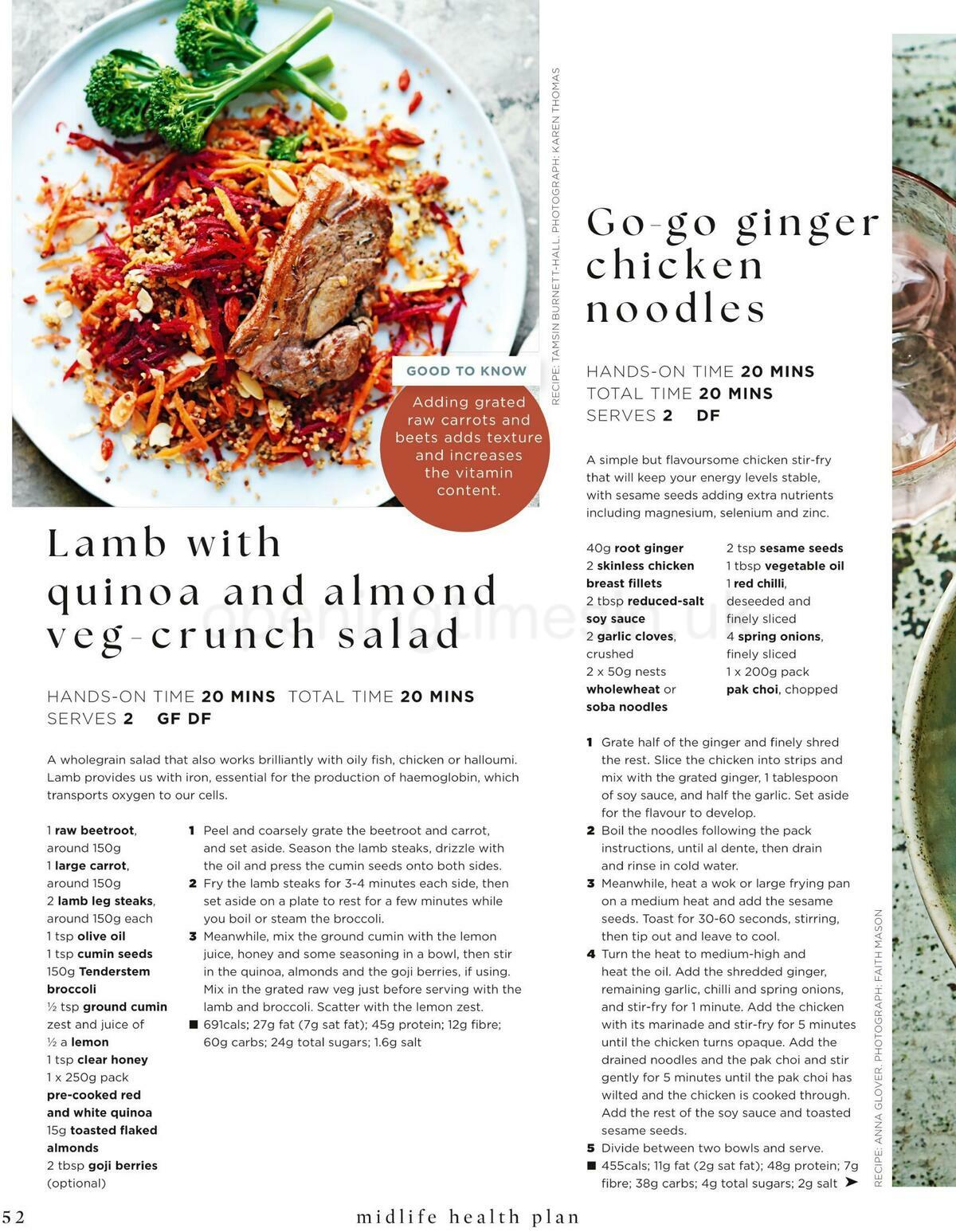 Sainsbury's Magazine – 28 Day Midlife Health Plan Offers from 20 May