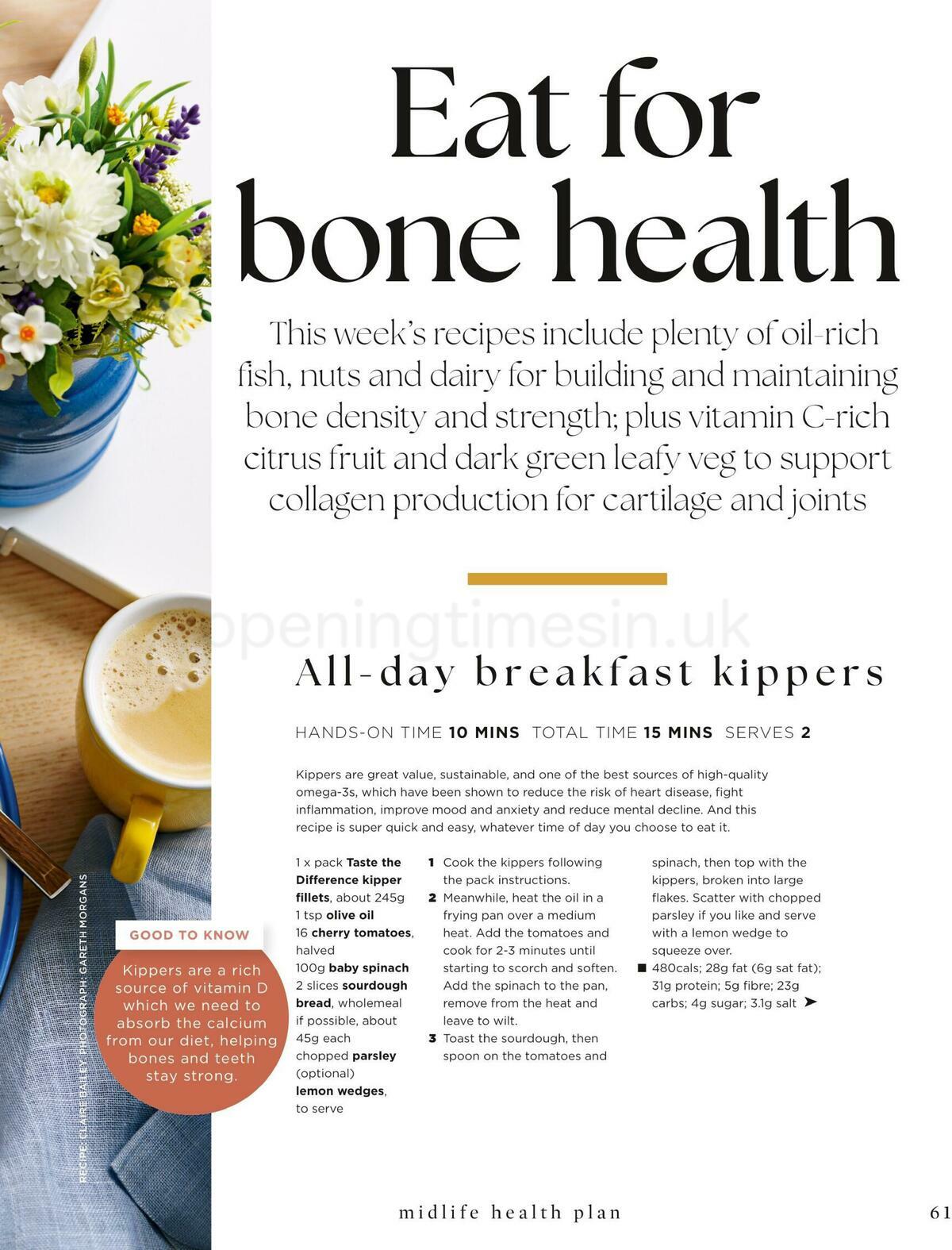 Sainsbury's Magazine – 28 Day Midlife Health Plan Offers from 20 May