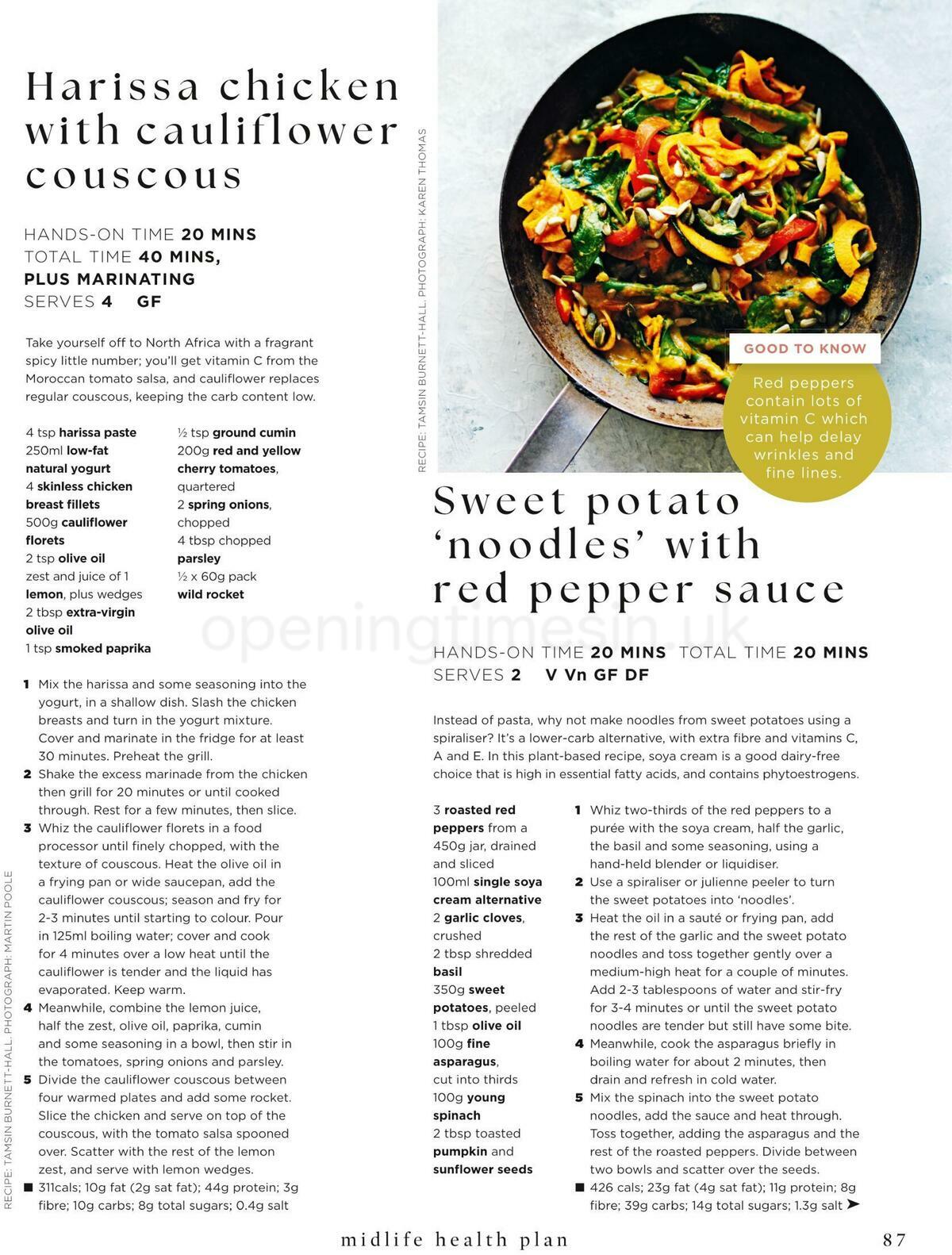 Sainsbury's Magazine – 28 Day Midlife Health Plan Offers from 20 May