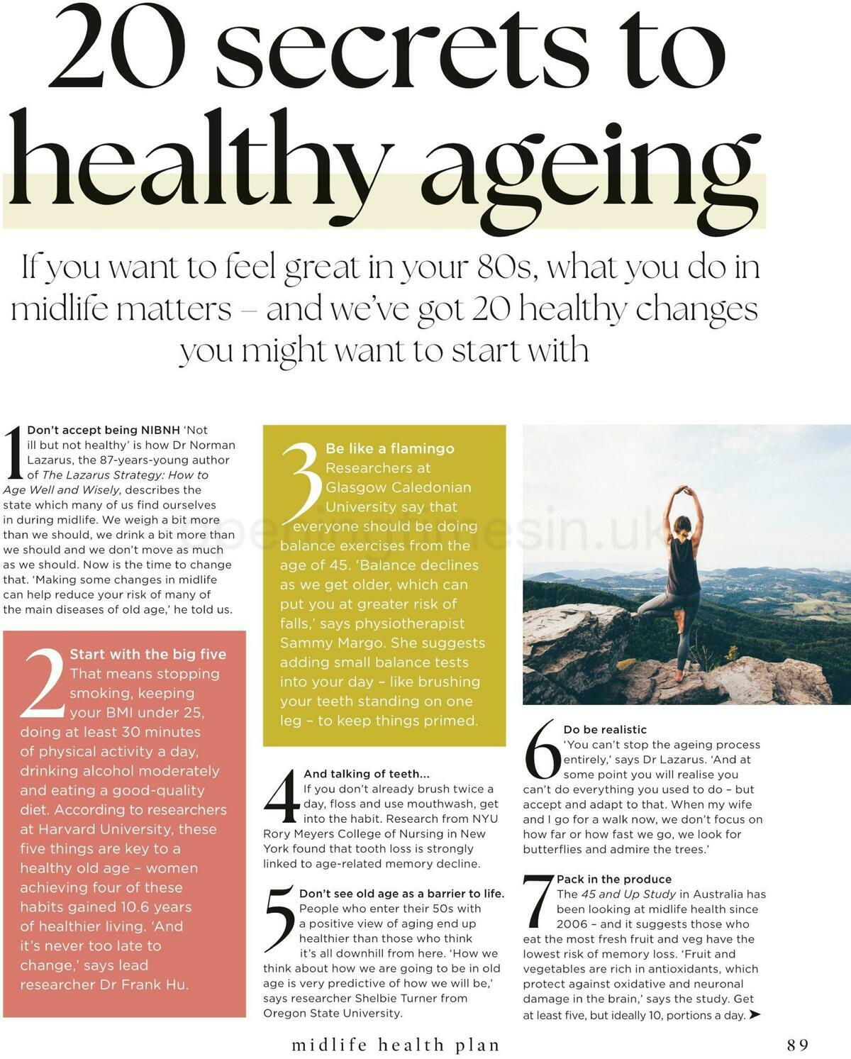 Sainsbury's Magazine – 28 Day Midlife Health Plan Offers from 20 May