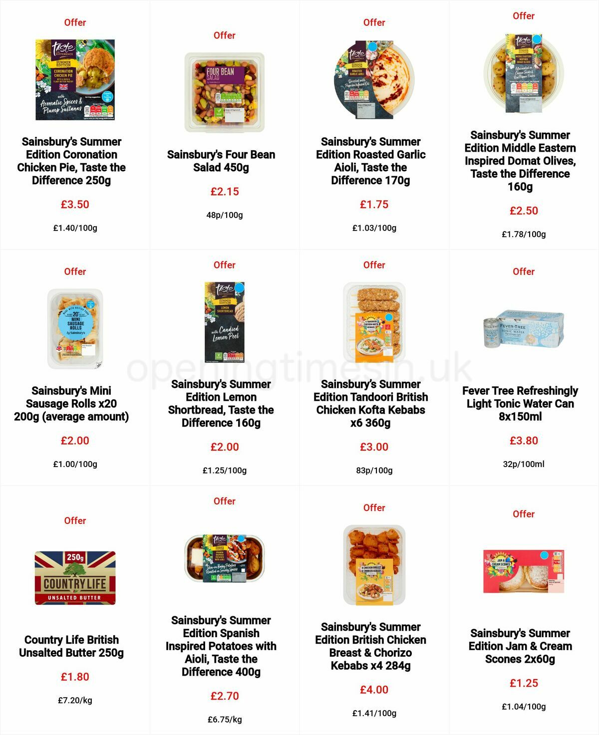 Sainsbury's Jubilee Celebration Offers from 2 June