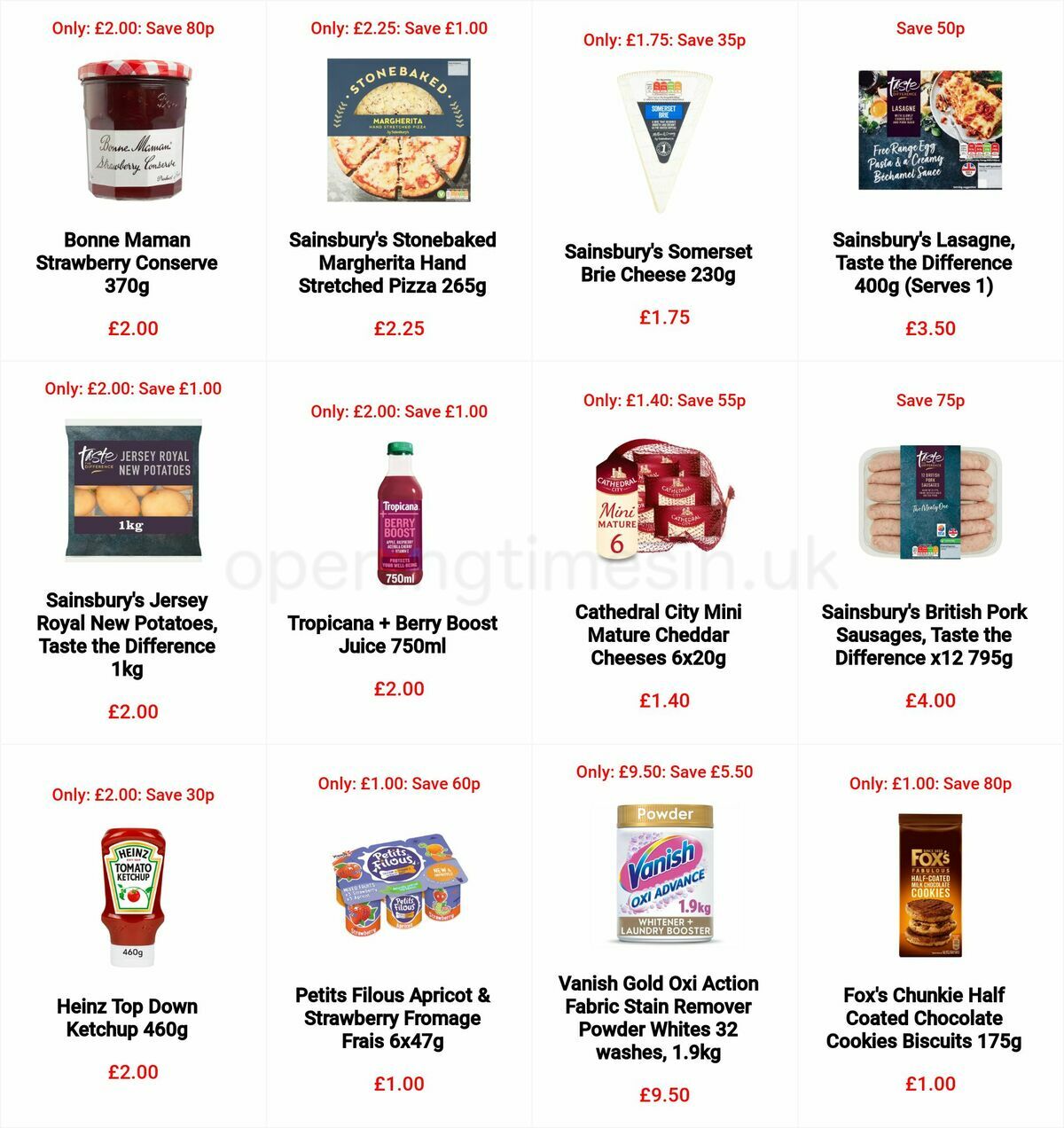 Sainsbury's Offers from 9 June