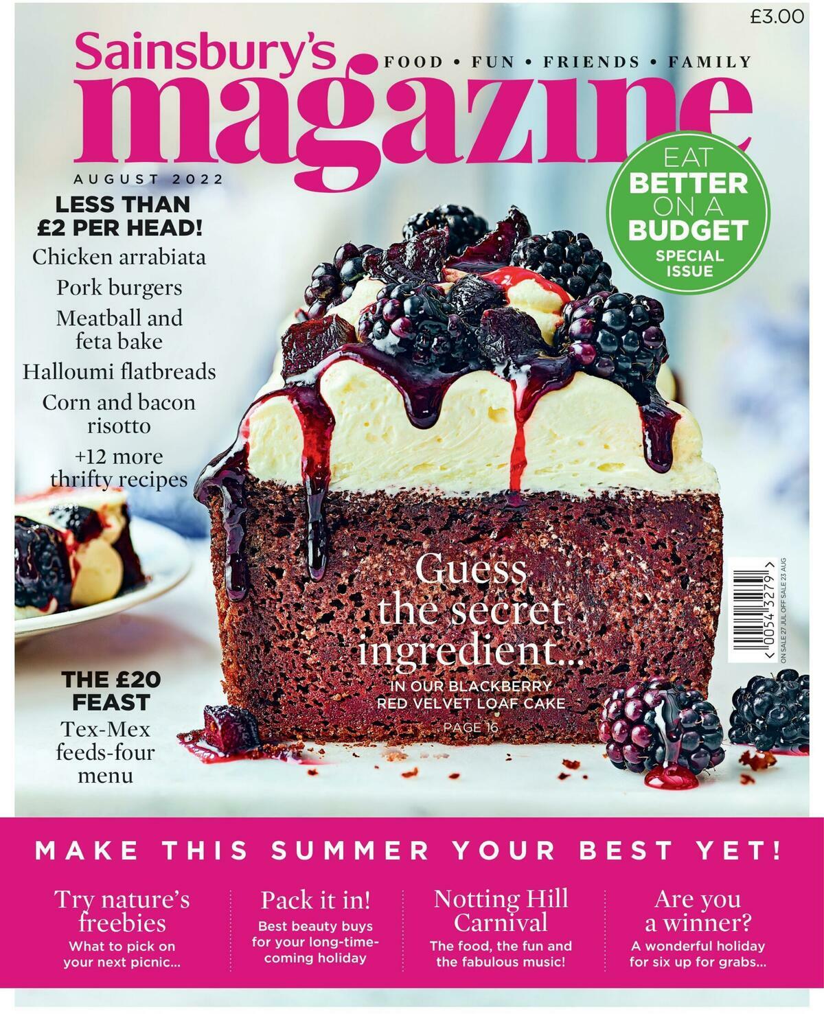 Sainsbury's Magazine August Offers from 1 August