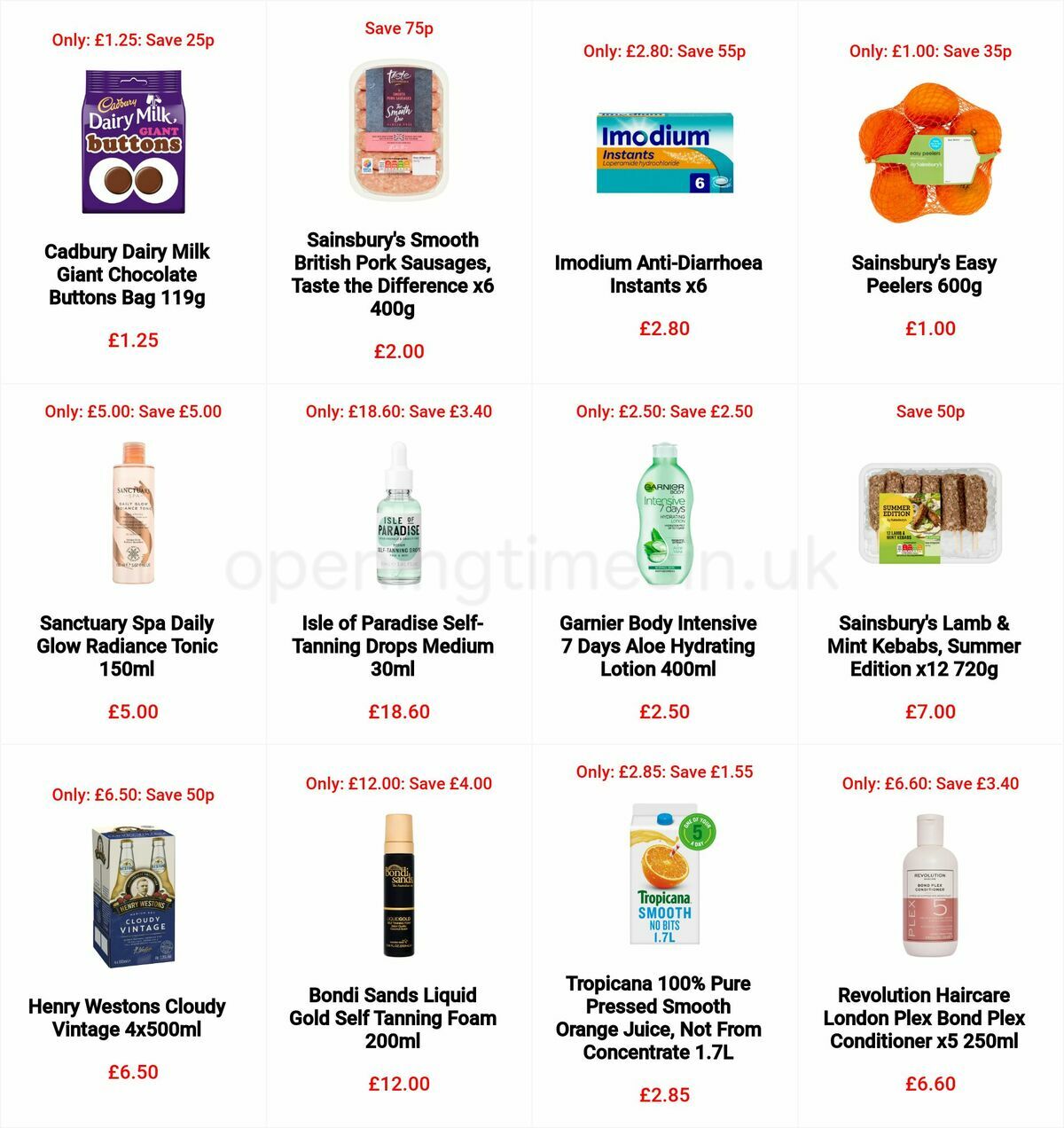 Sainsbury's Offers from 5 August