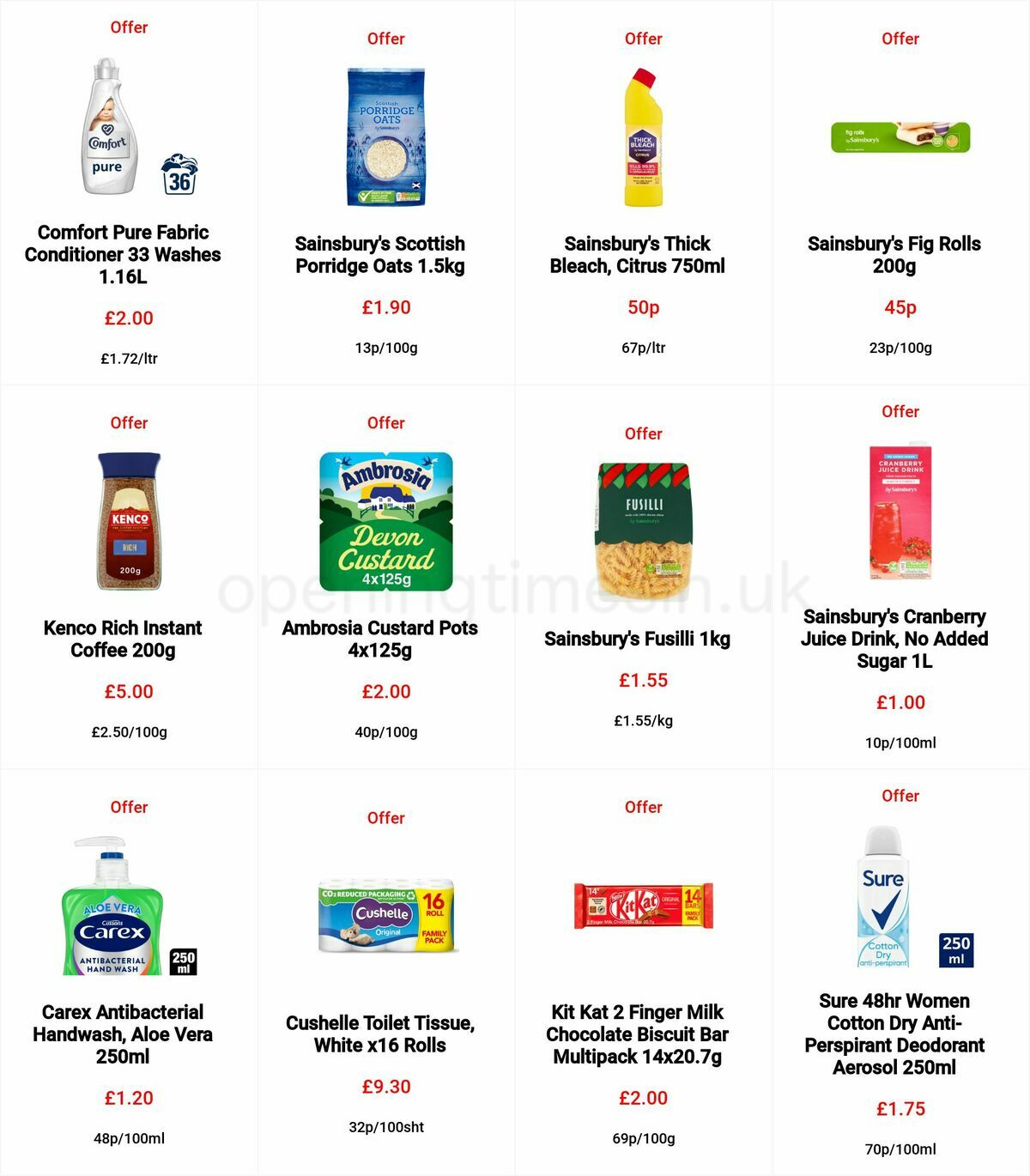 Sainsbury's Offers from 31 August