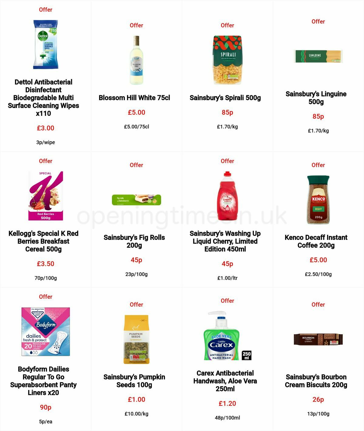 Sainsbury's Offers from 7 October