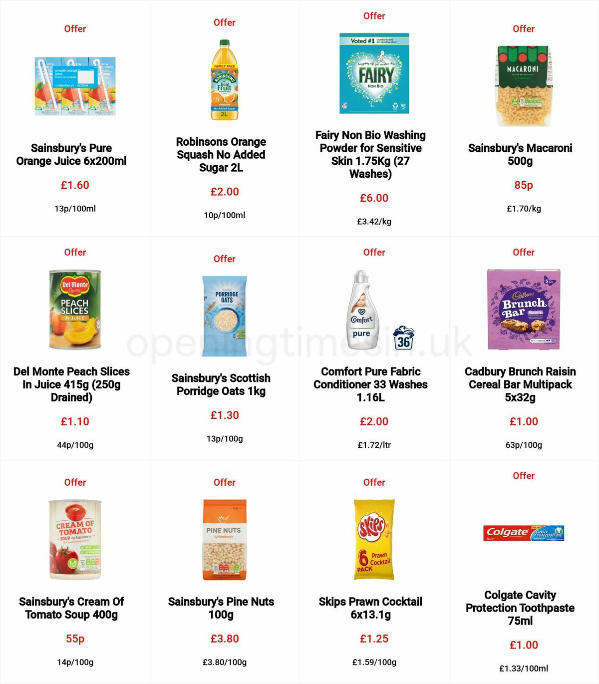 Sainsbury's Offers from 7 October