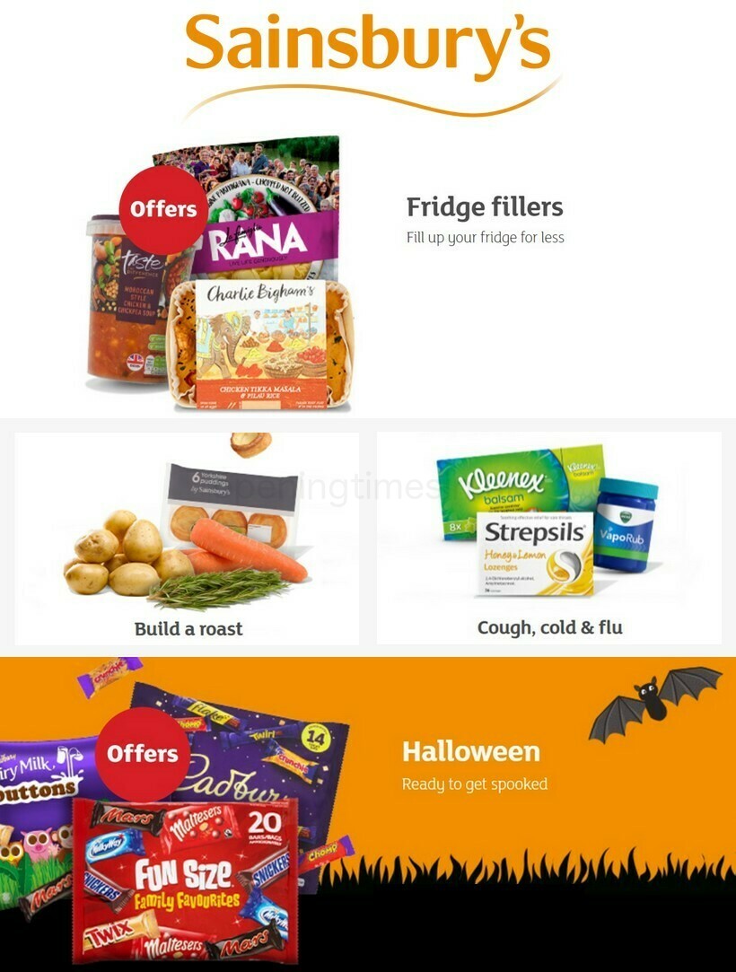 Sainsbury's Offers from 14 October