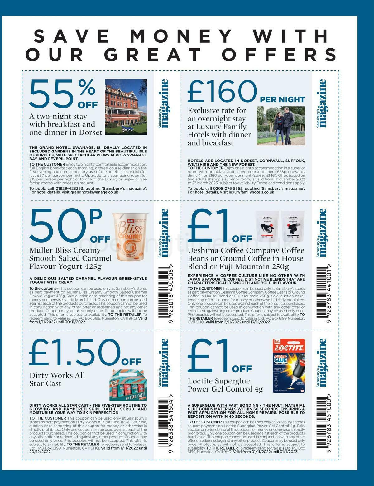 Sainsbury's Magazine November Offers from 1 November