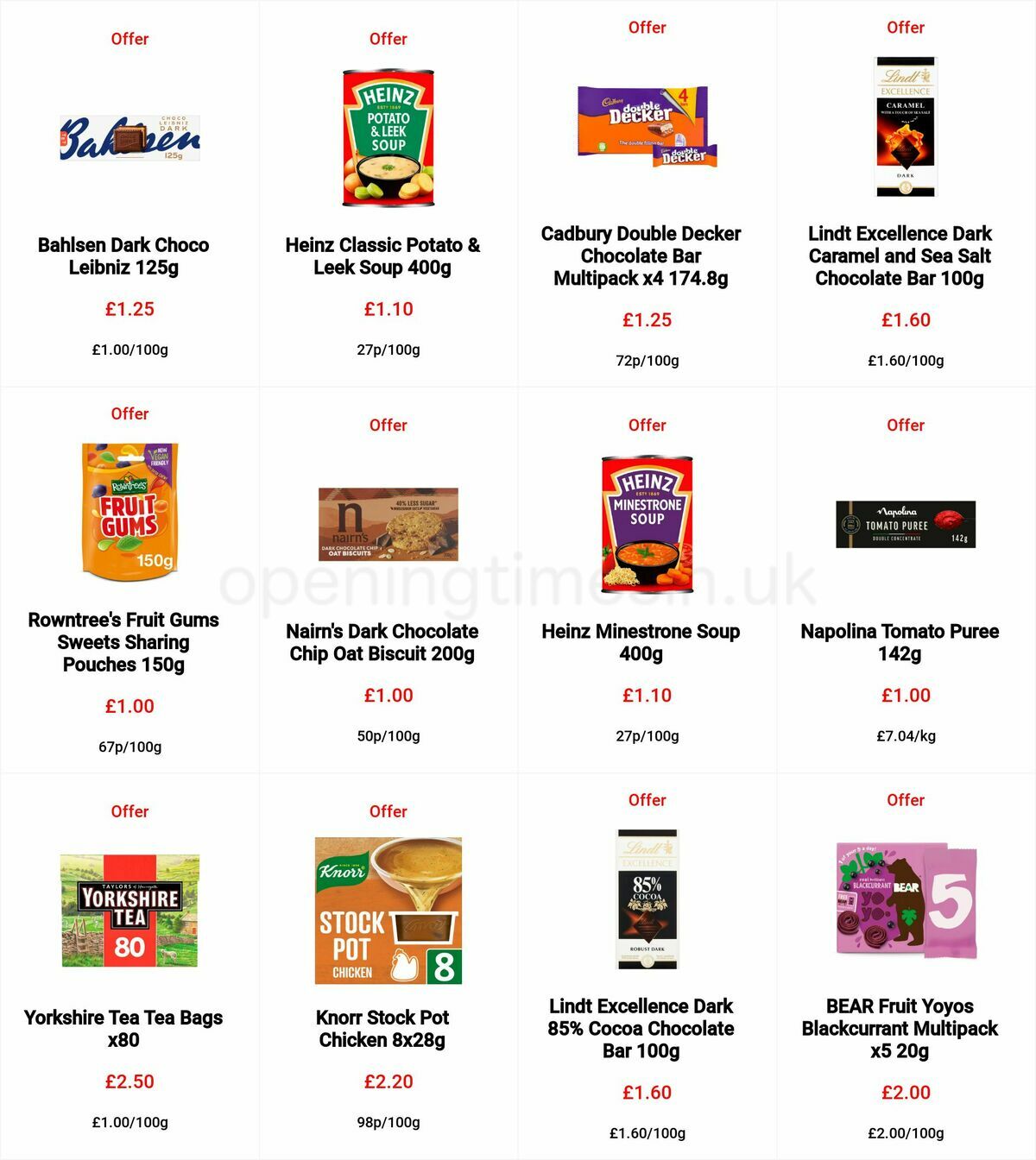 Sainsbury's Offers from 4 November