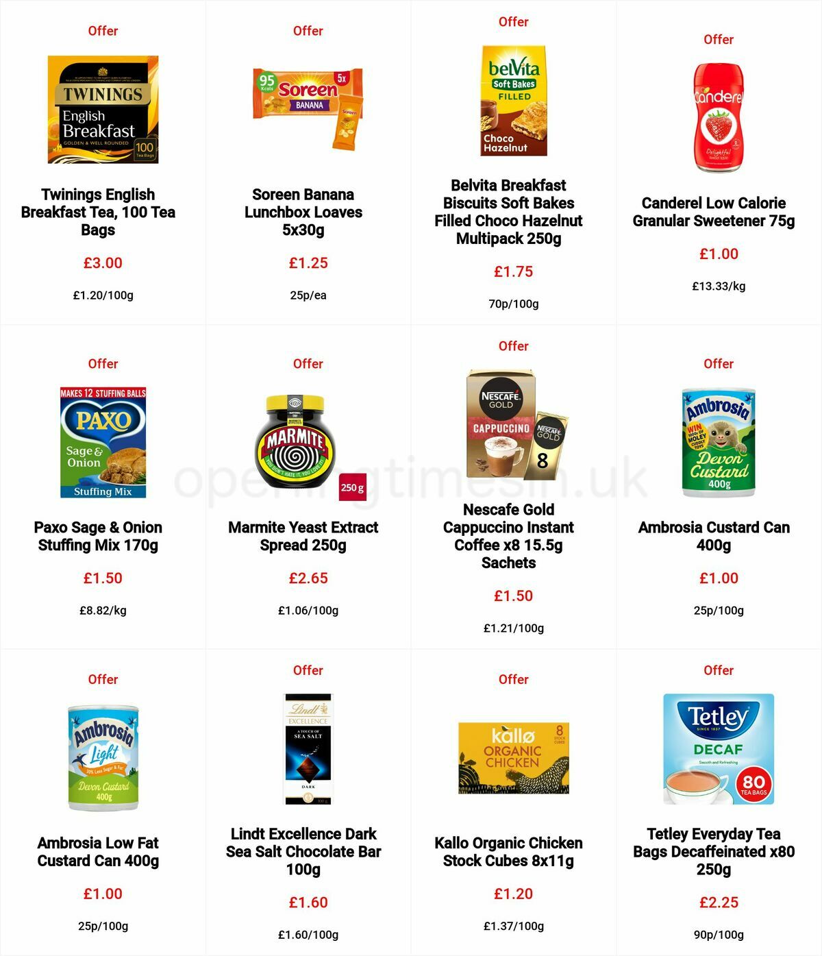 Sainsbury's Offers from 4 November