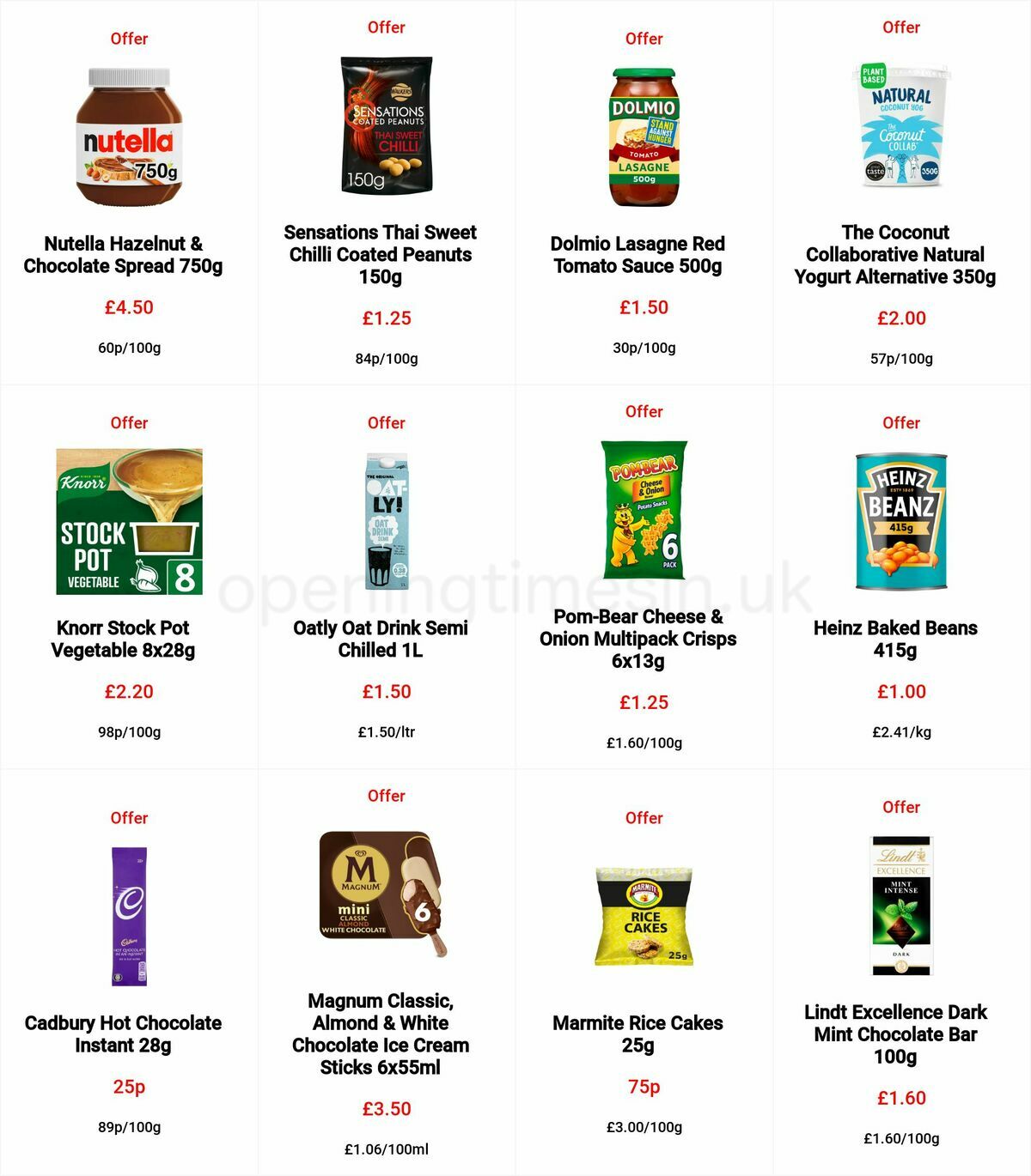 Sainsbury's Offers from 4 November