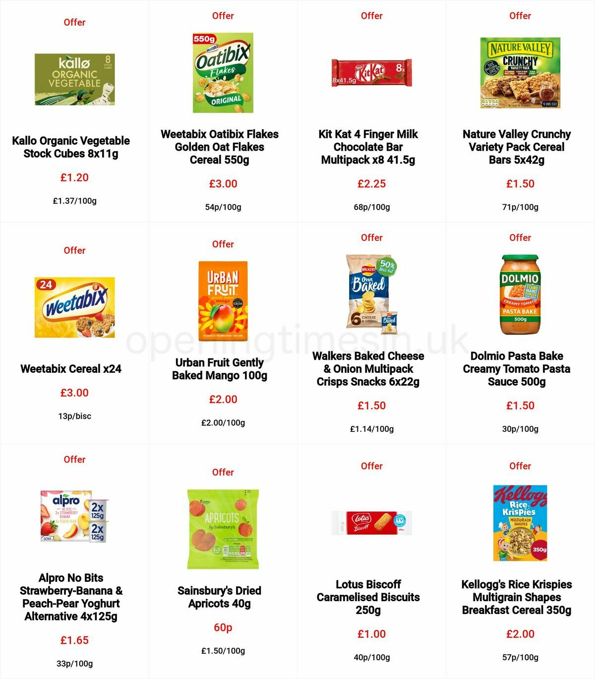 Sainsbury's Offers from 4 November