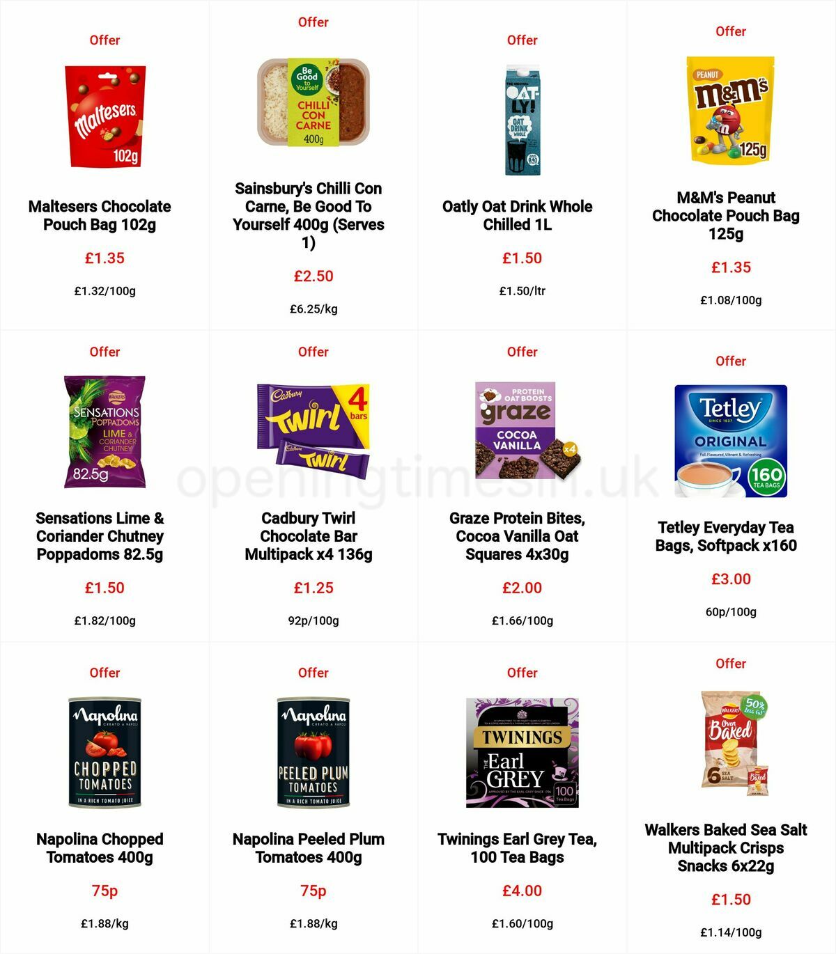 Sainsbury's Offers from 4 November