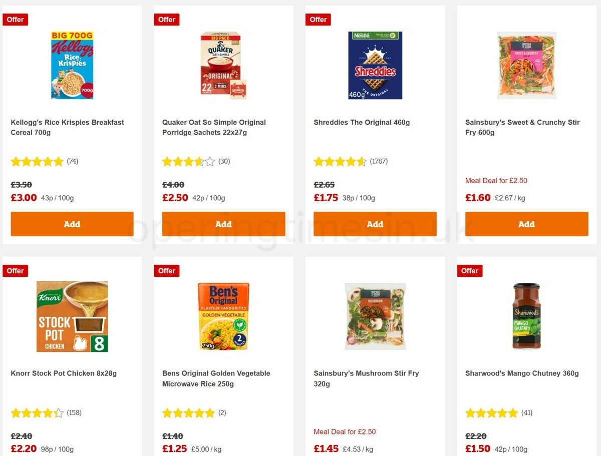 Sainsbury's Offers from 18 November