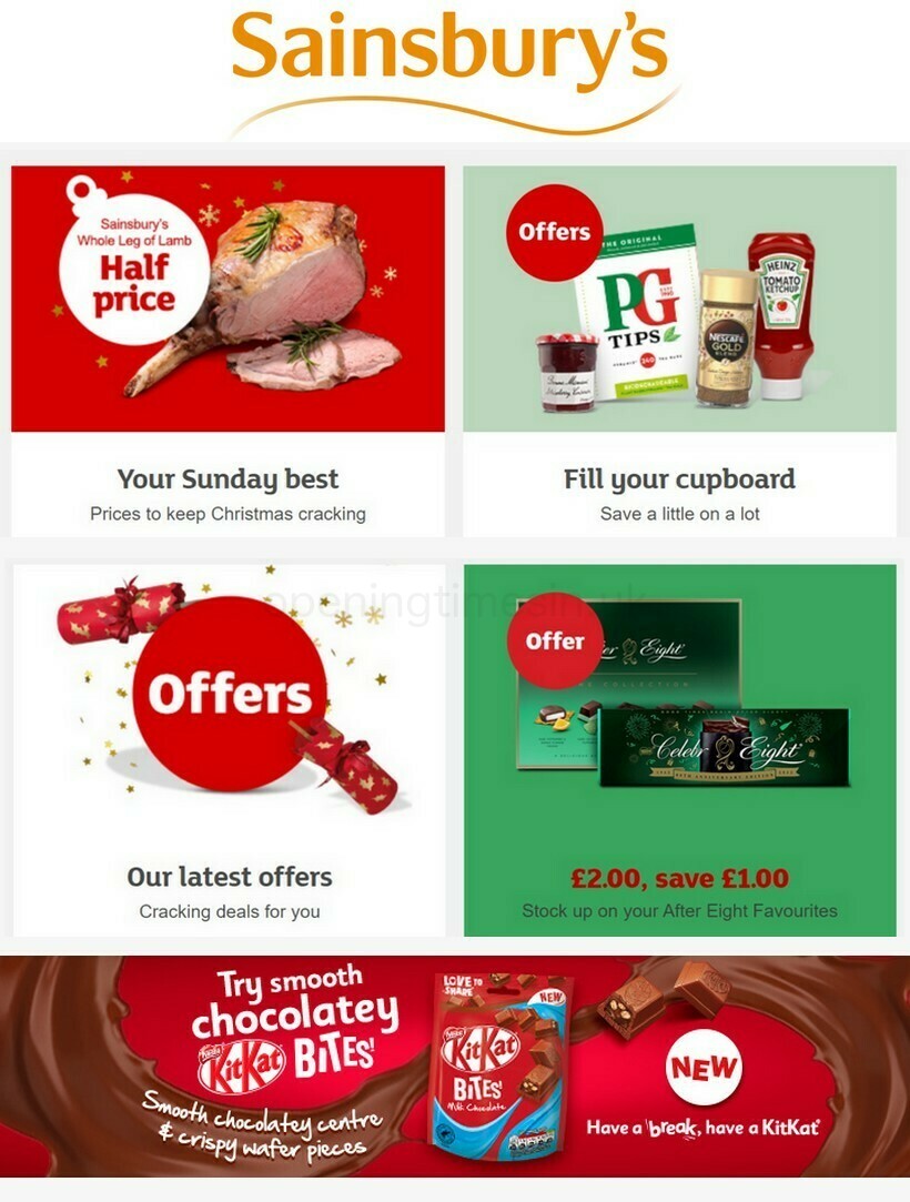 Sainsbury's Offers from 25 November