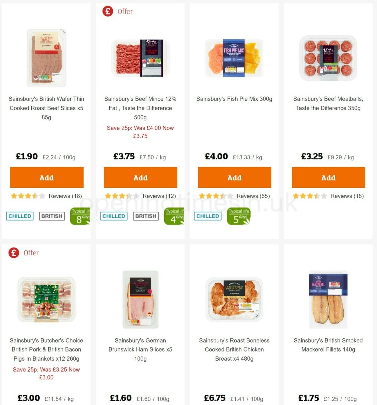 Sainsbury's Offers from 25 November