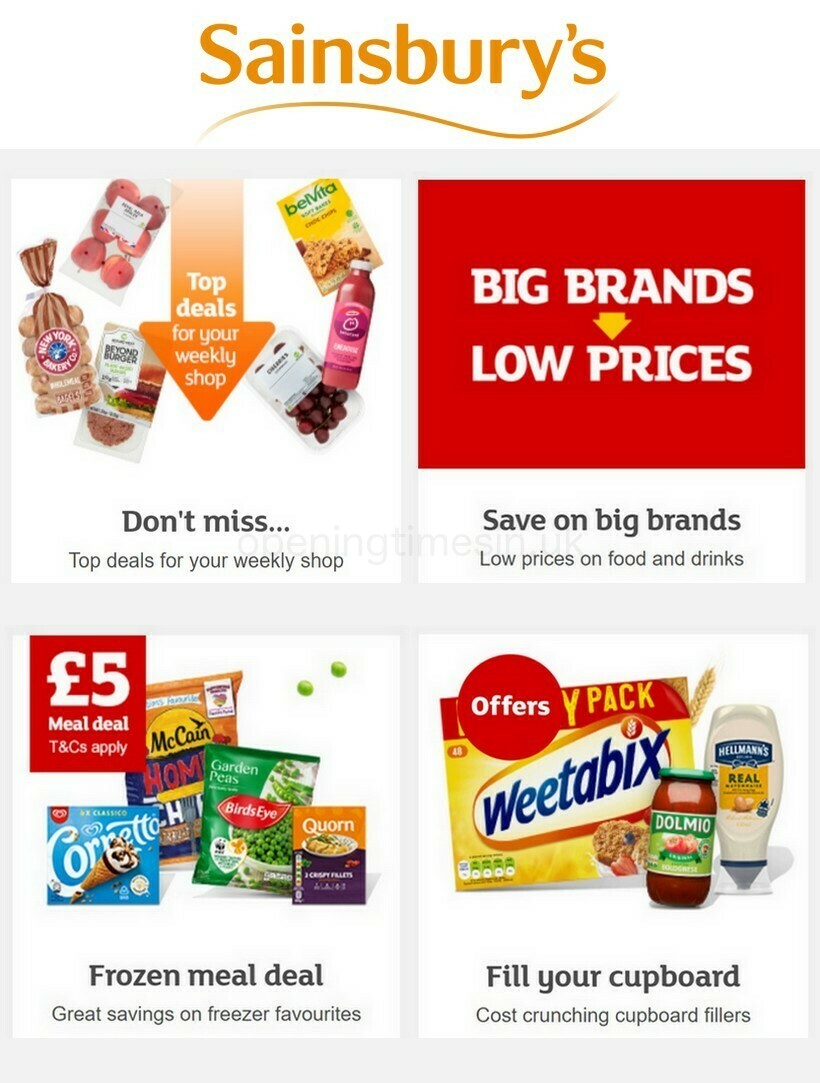 Sainsbury's Offers from 13 January
