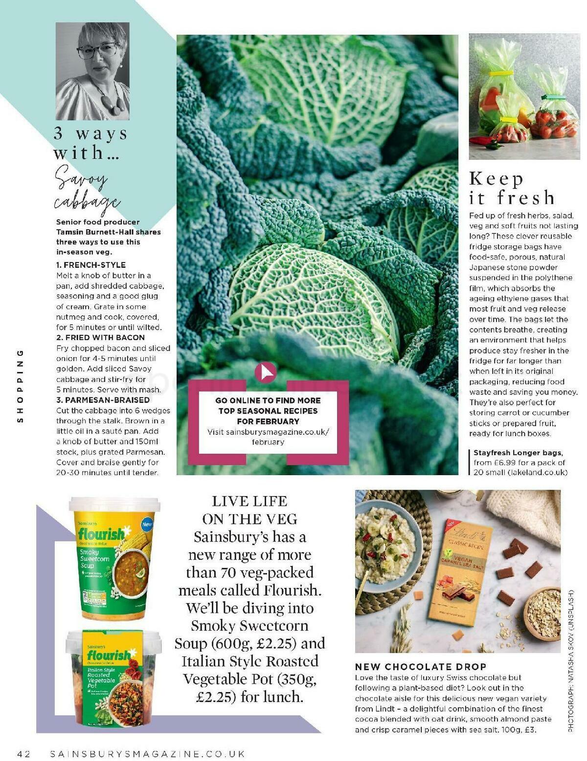 Sainsbury's Magazine February Offers from 1 February