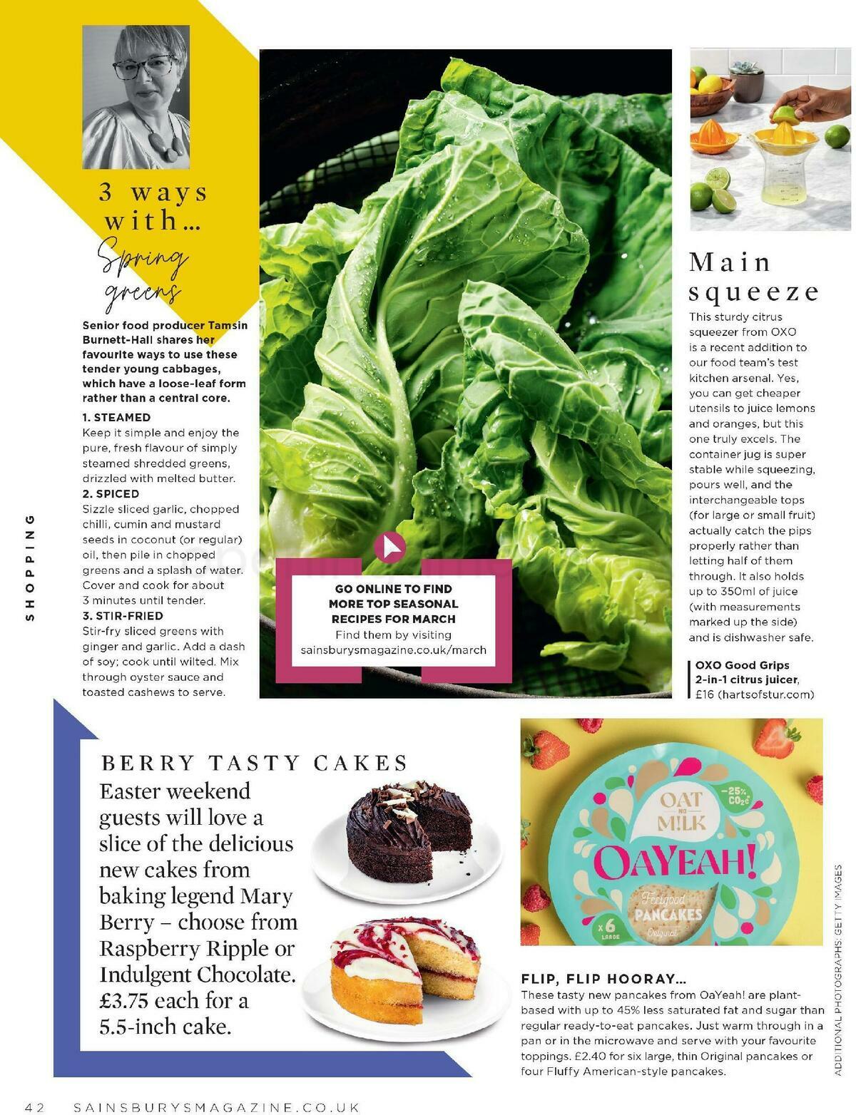Sainsbury's Magazine March Offers from 1 March