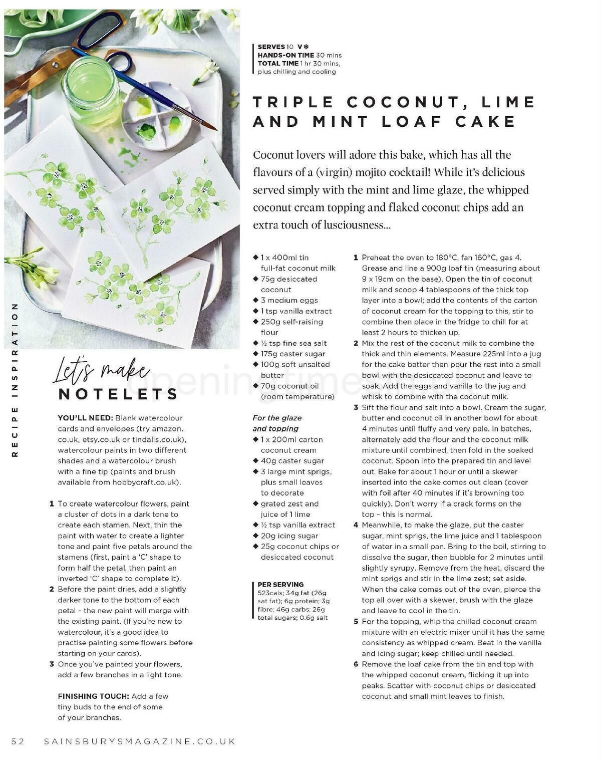 Sainsbury's Magazine March Offers from 1 March