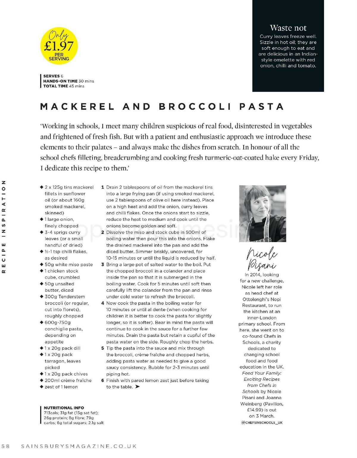 Sainsbury's Magazine March Offers from 1 March