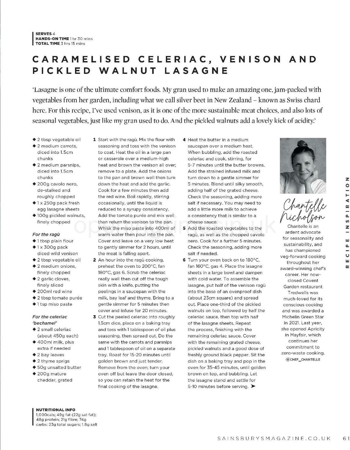 Sainsbury's Magazine March Offers from 1 March