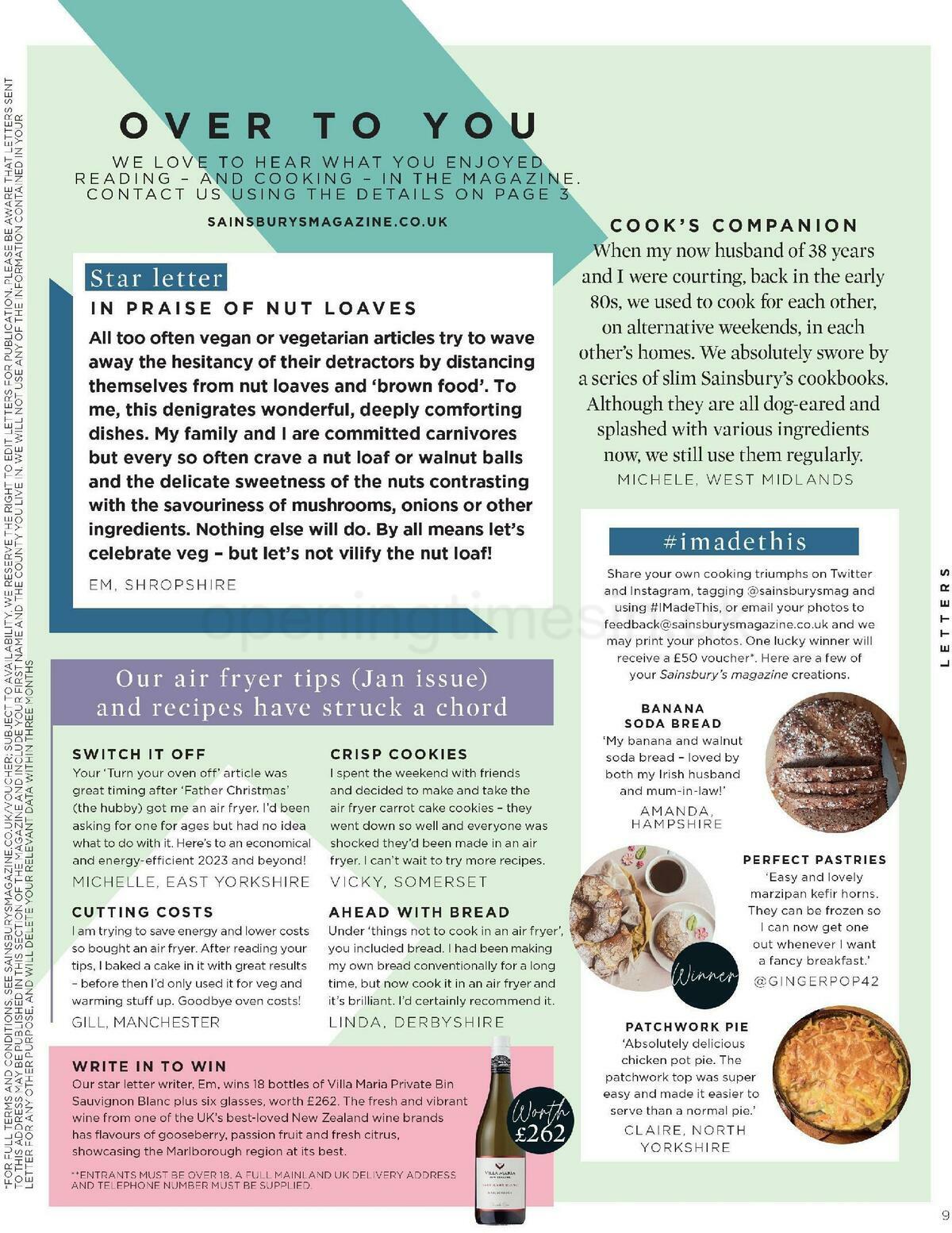 Sainsbury's Magazine March Offers from 1 March