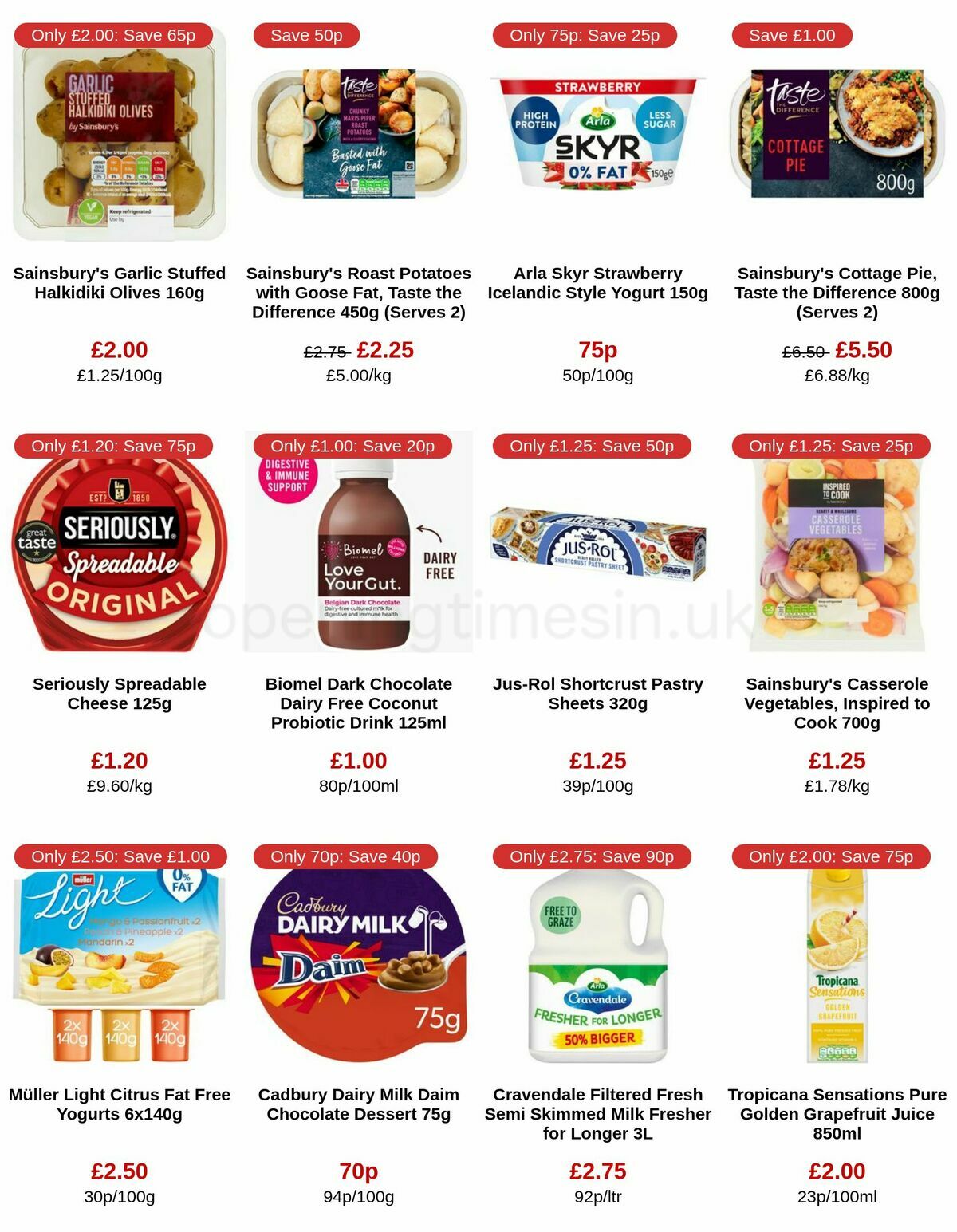Sainsbury's Offers from 22 March