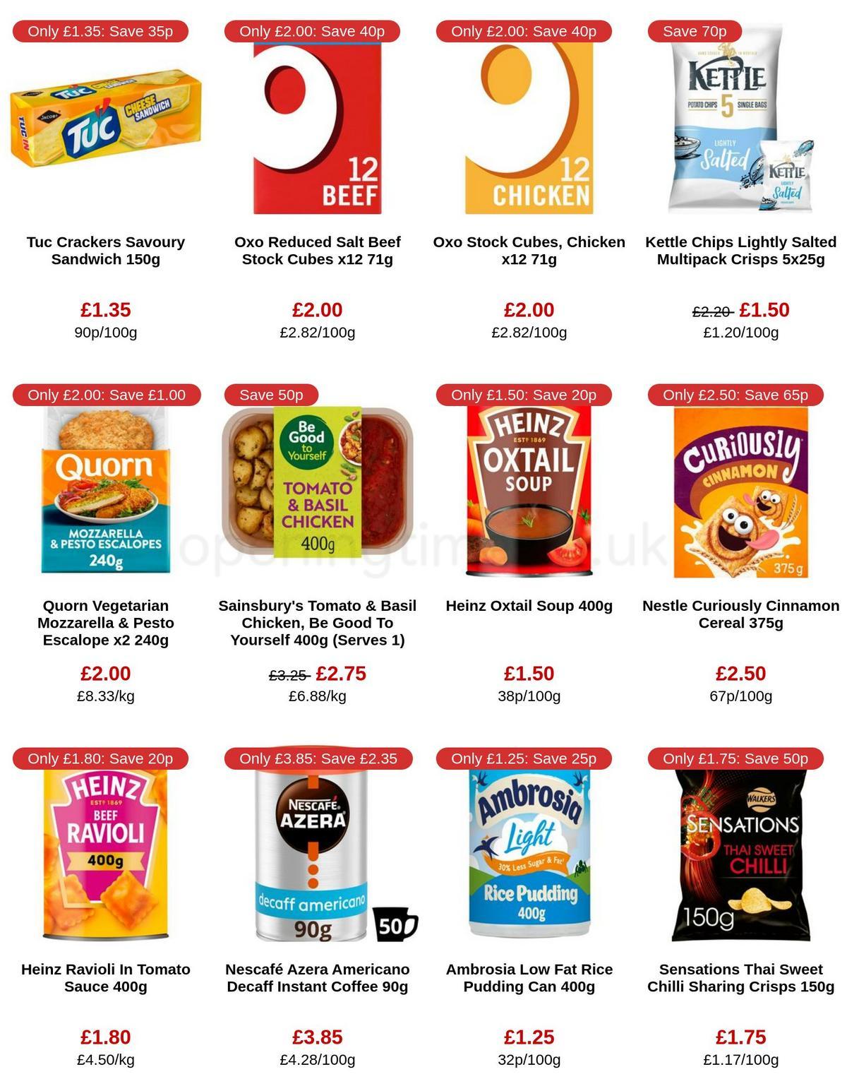 Sainsbury's Offers from 31 March
