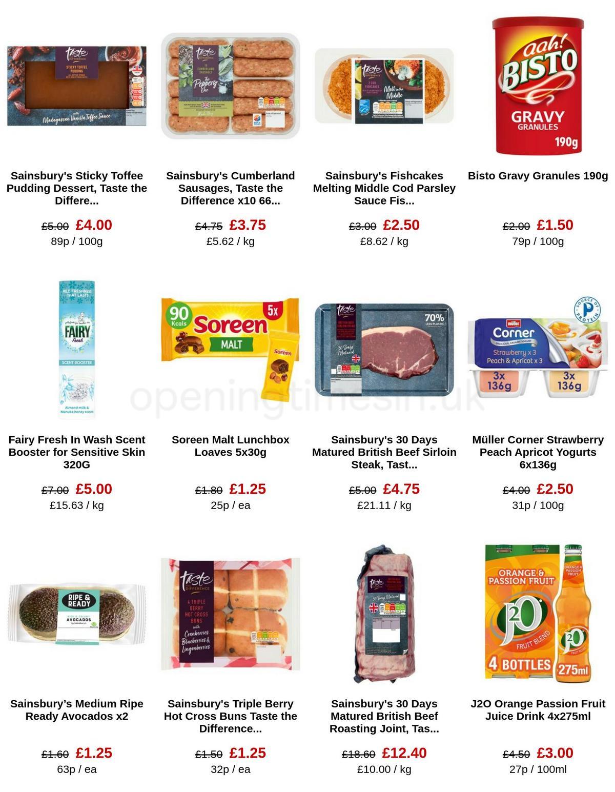 Sainsbury's Offers from 31 March