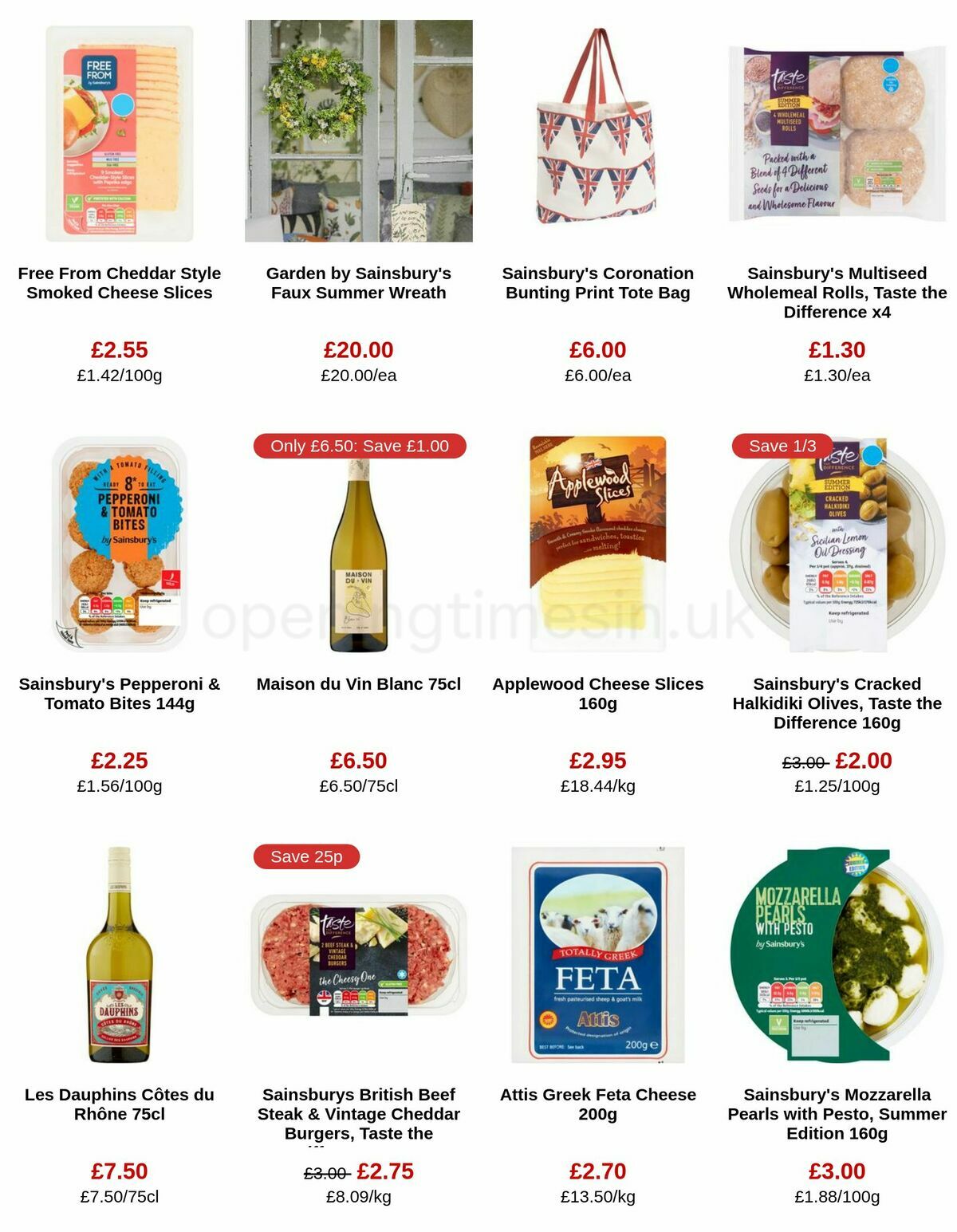 Sainsbury's Offers from 21 April