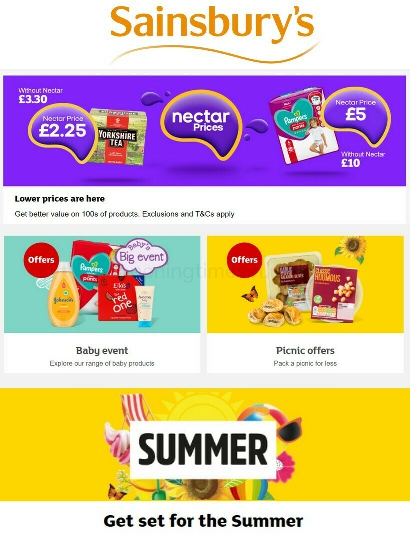 Sainsbury's Offers from 12 May