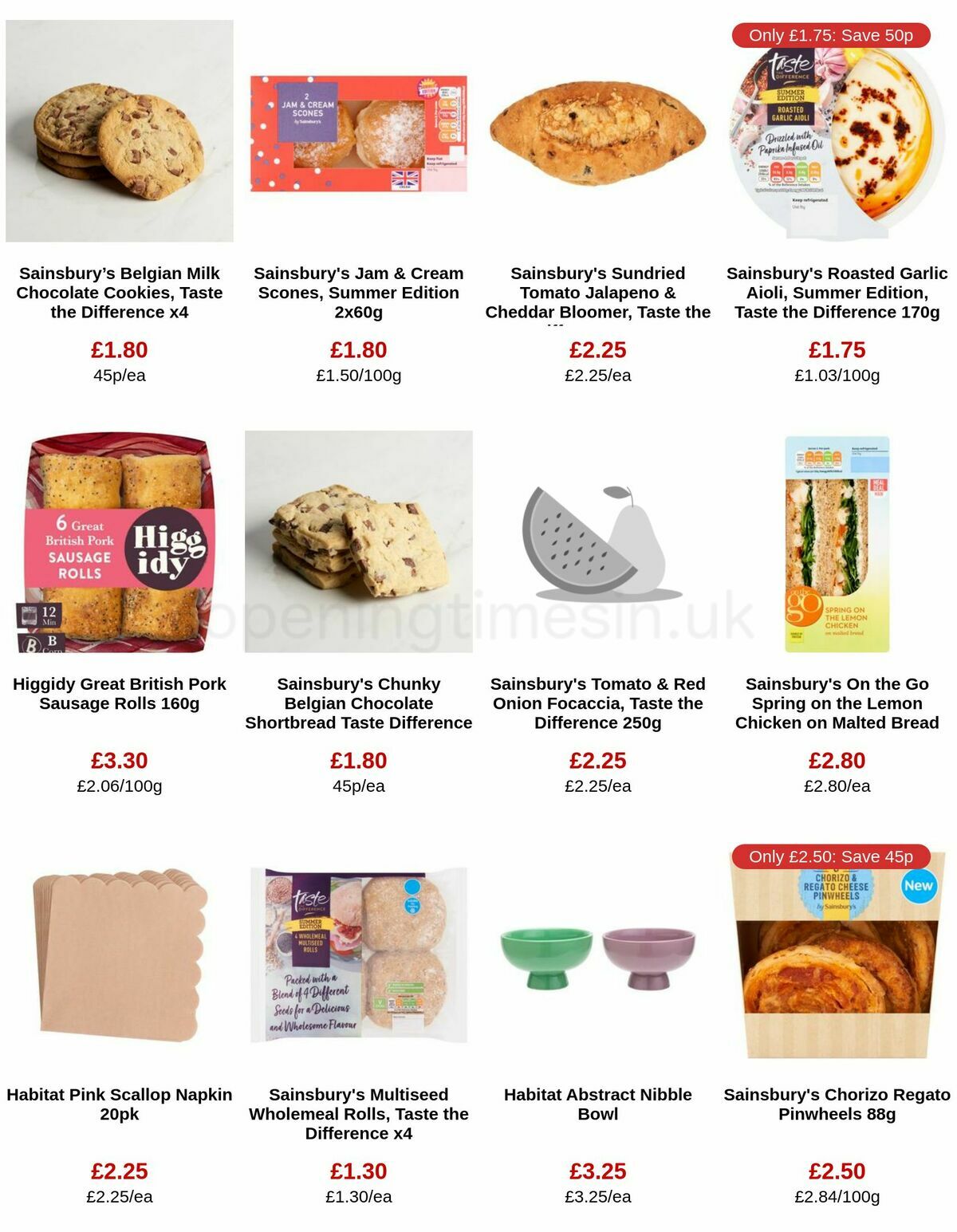 Sainsbury's Offers from 12 May