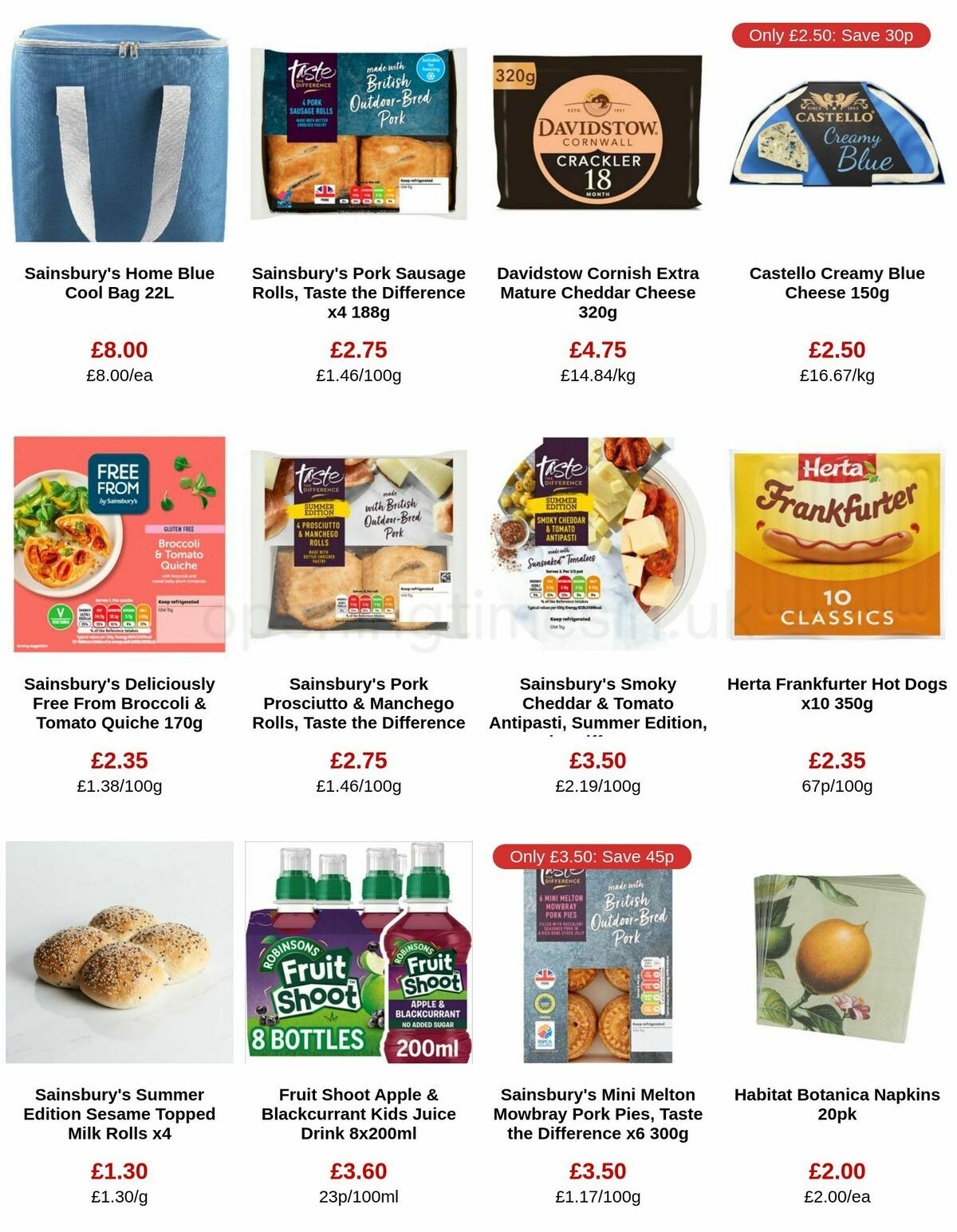 Sainsbury's Offers from 12 May