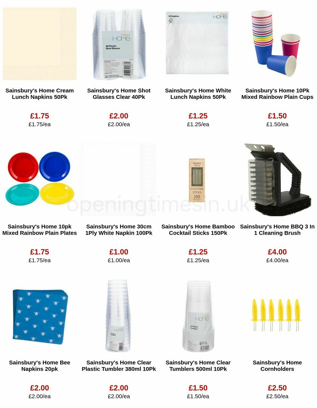 Sainsbury's Offers from 12 May