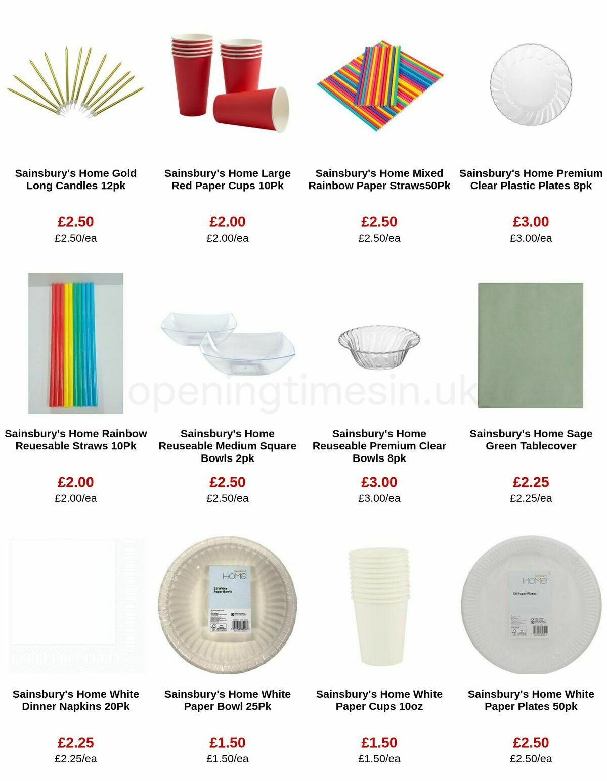 Sainsbury's Offers from 12 May