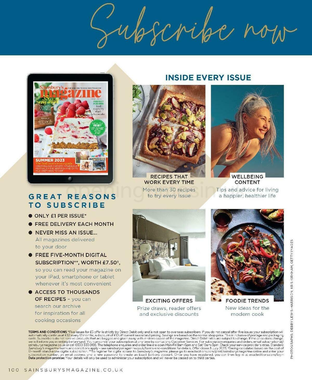 Sainsbury's Magazine June Offers from 1 June