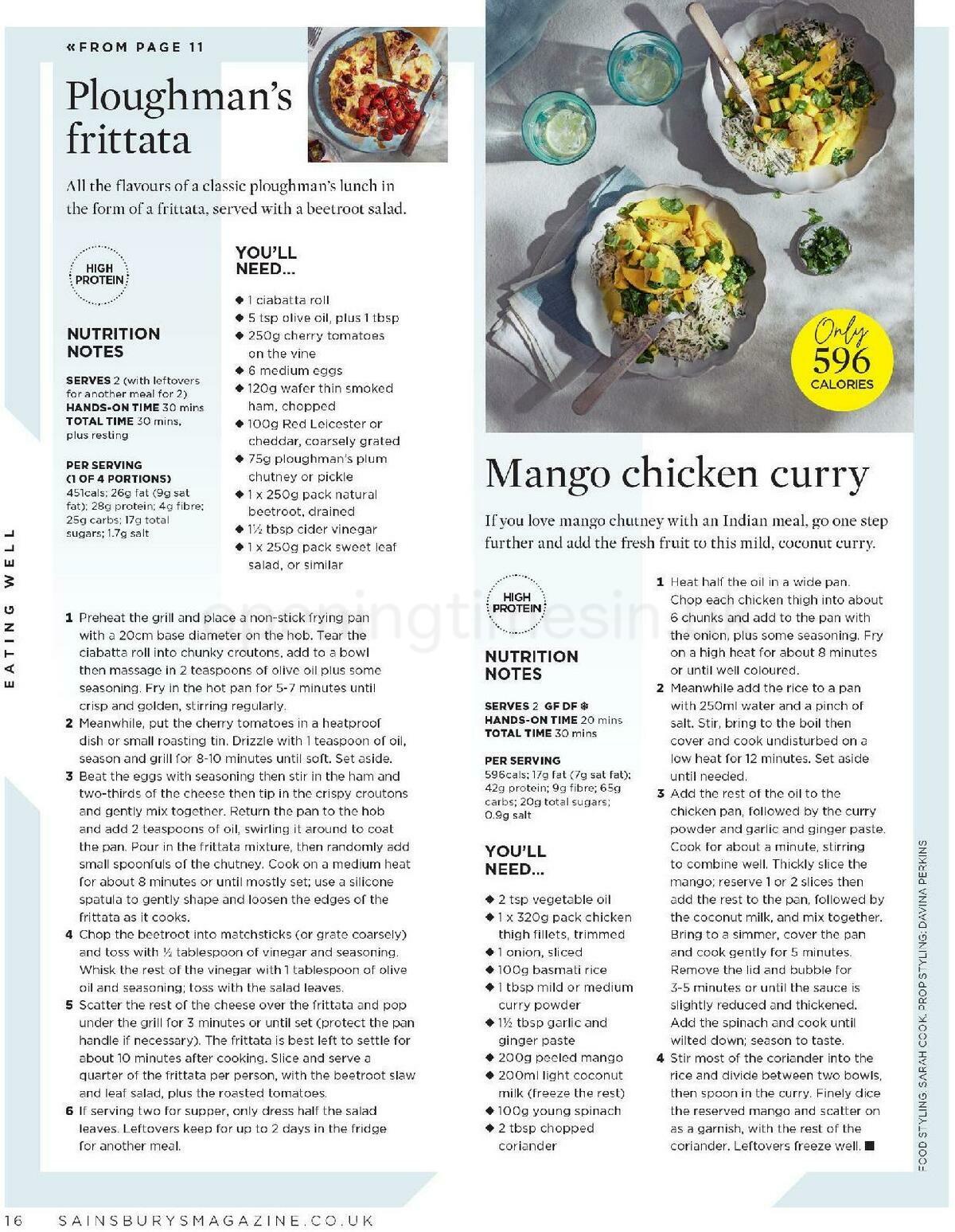 Sainsbury's Magazine June Offers from 1 June