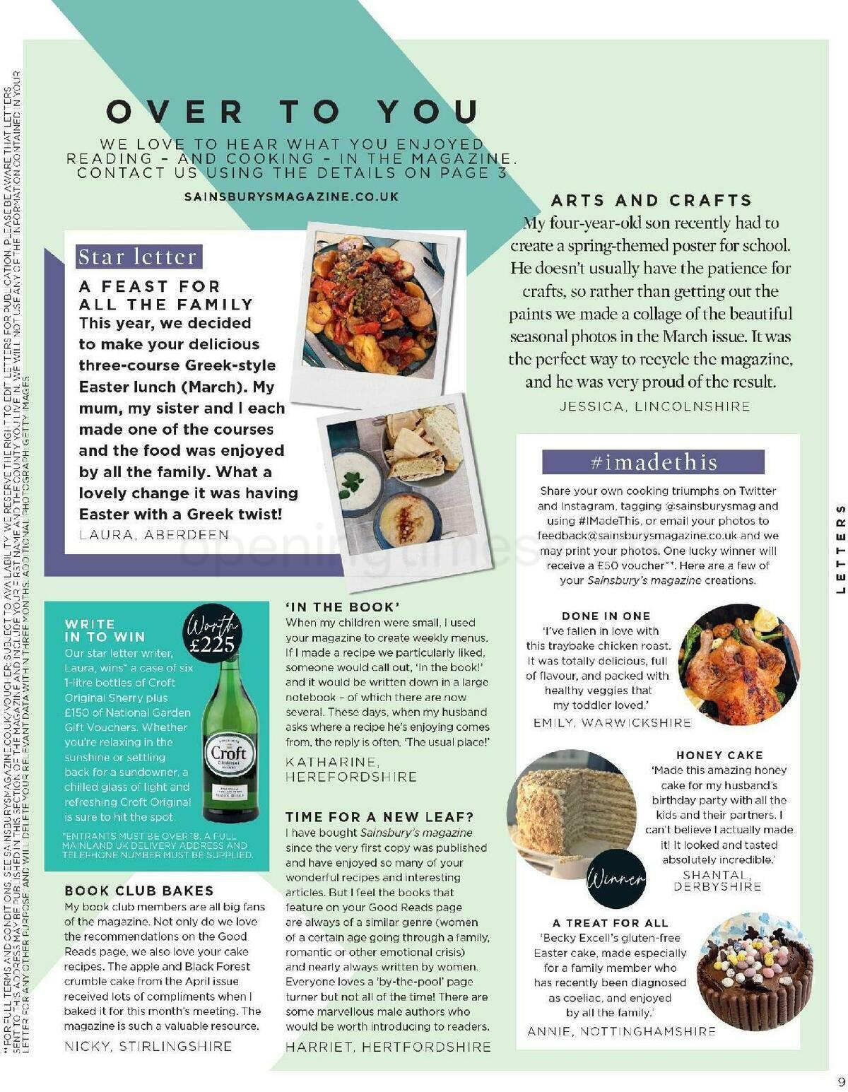 Sainsbury's Magazine June Offers from 1 June