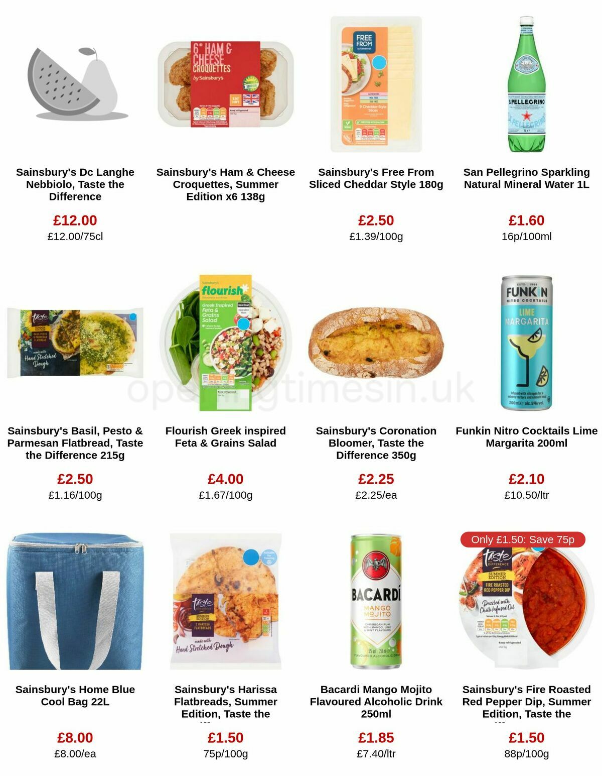 Sainsbury's Offers from 9 June