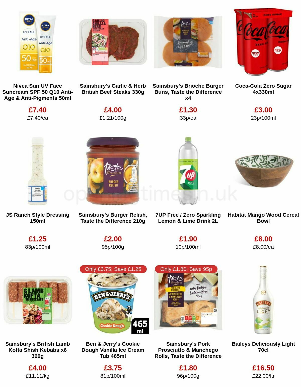 Sainsbury's Offers from 9 June