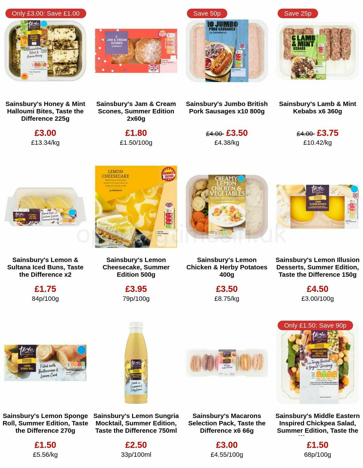 Sainsbury's Offers from 9 June