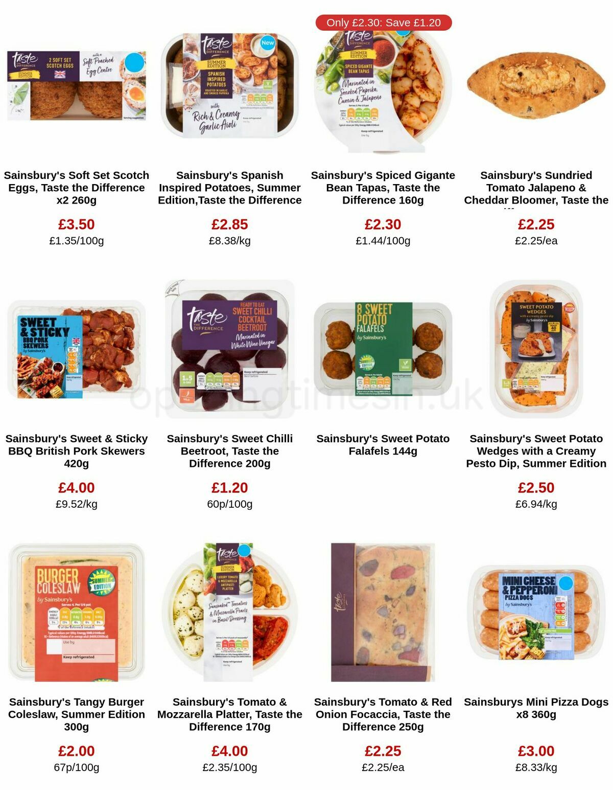 Sainsbury's Offers from 9 June