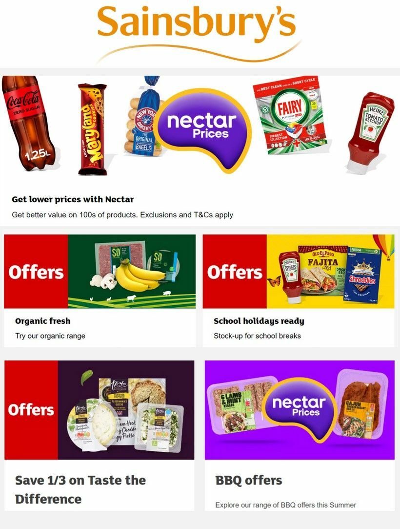 Sainsbury's Offers from 13 July