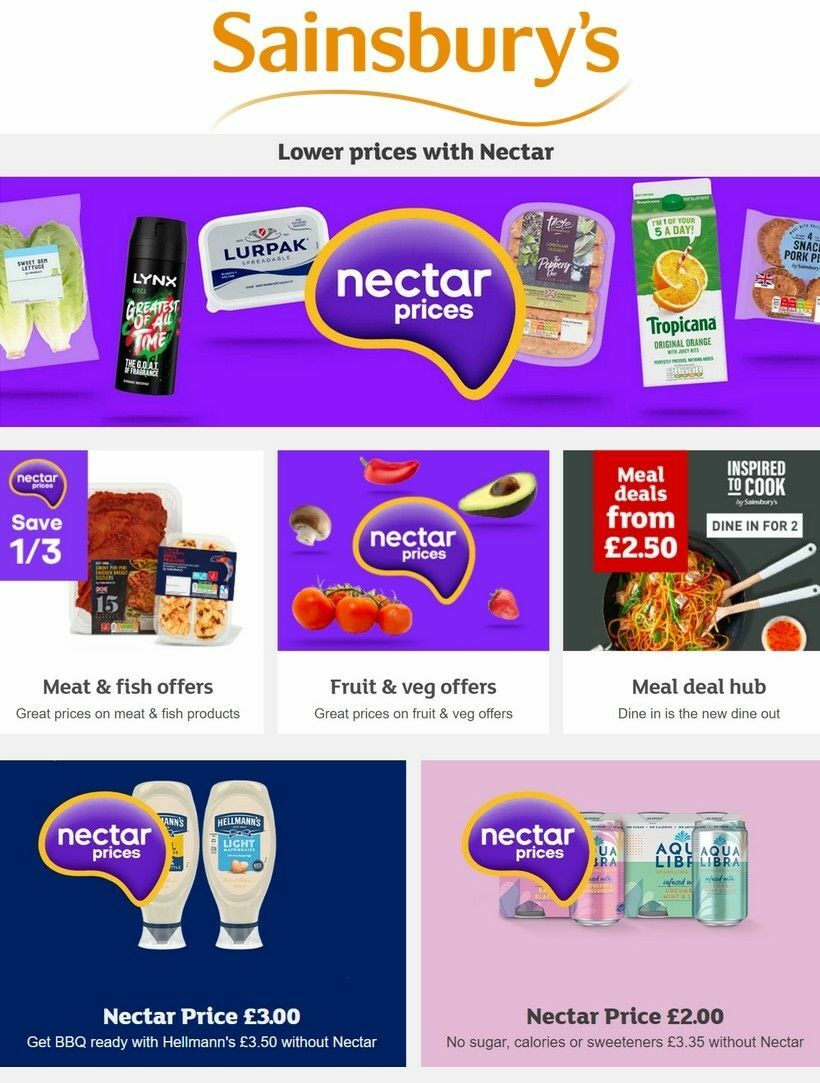Sainsbury's Offers from 4 August