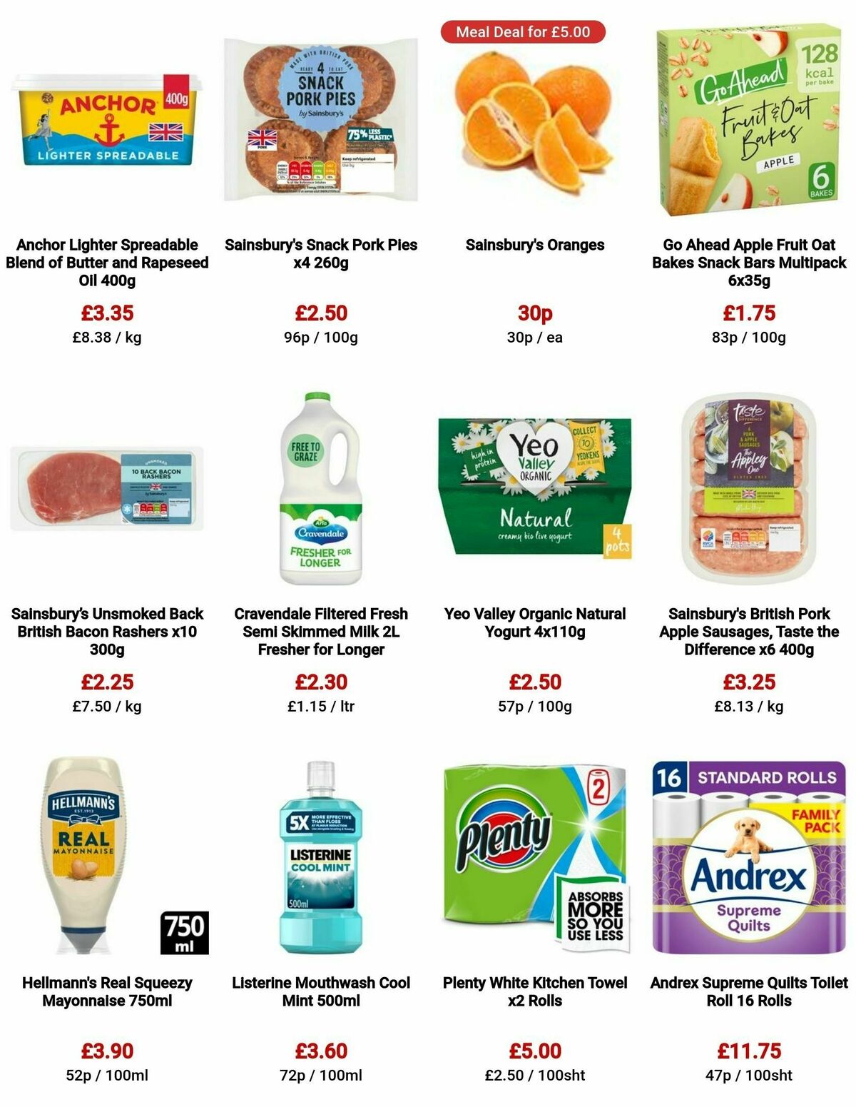 Sainsbury's Offers from 4 August