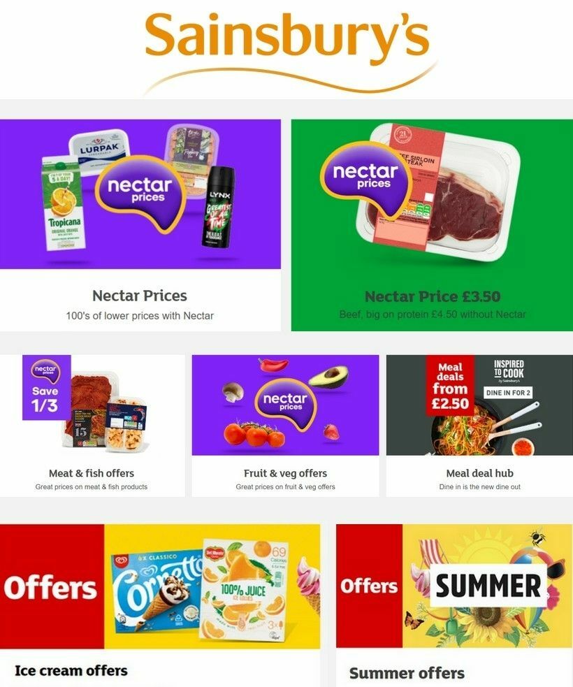 Sainsbury's Offers from 11 August